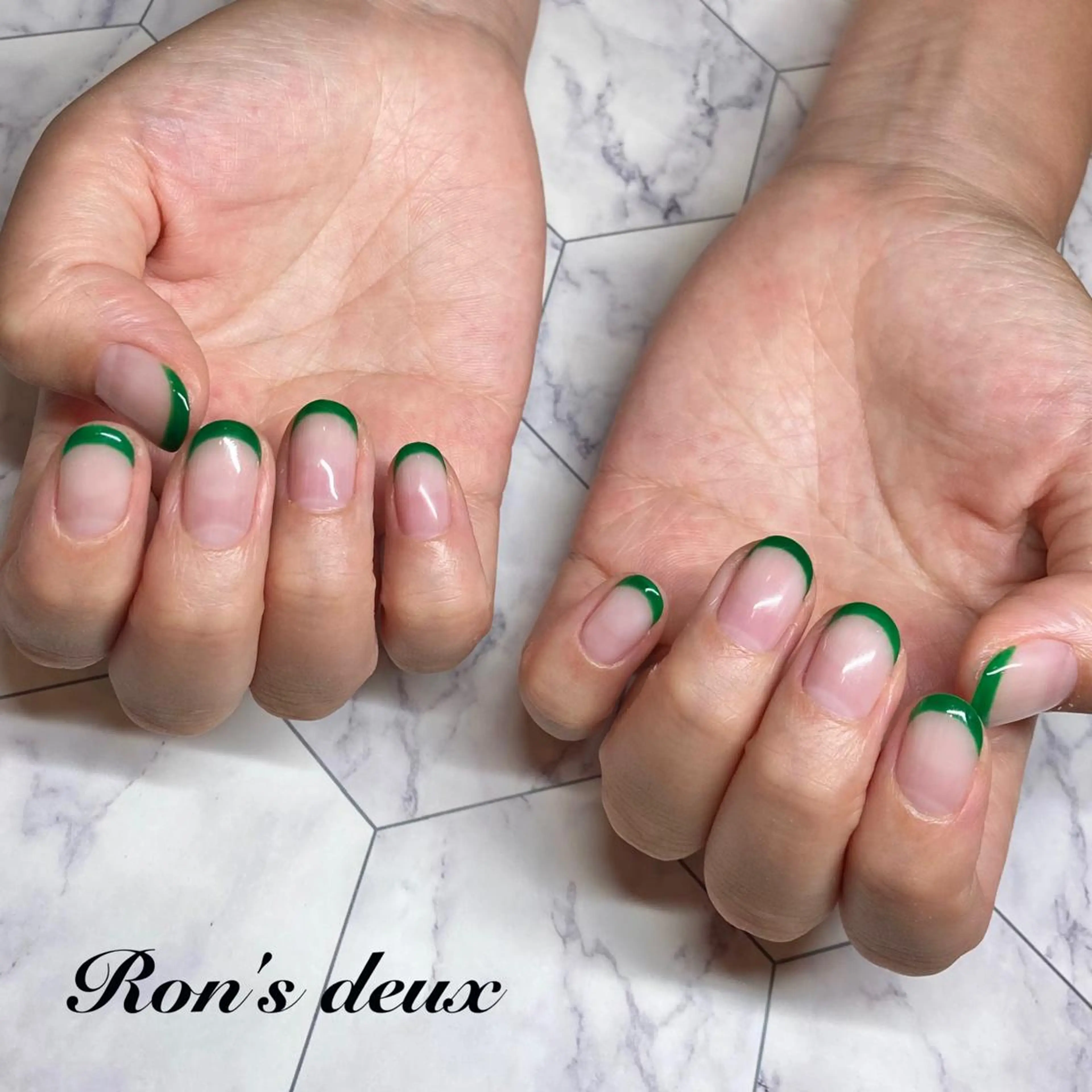 ネイル フレンチネイル Ron's nail 仙田のネイルデザイン