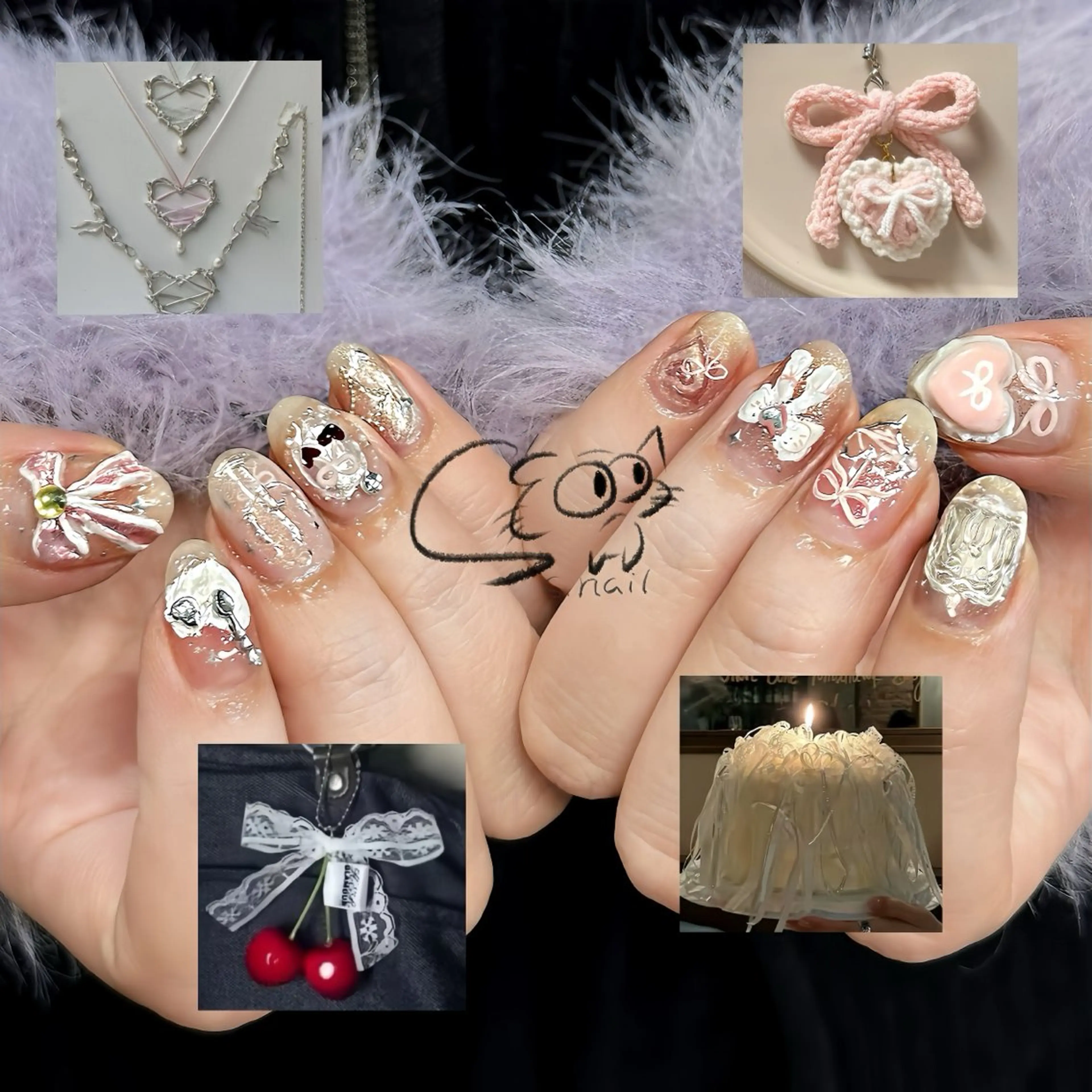 ネイル アートネイル 冬ネイル ハンドネイル S.nail所属・S.nail _のネイルデザイン