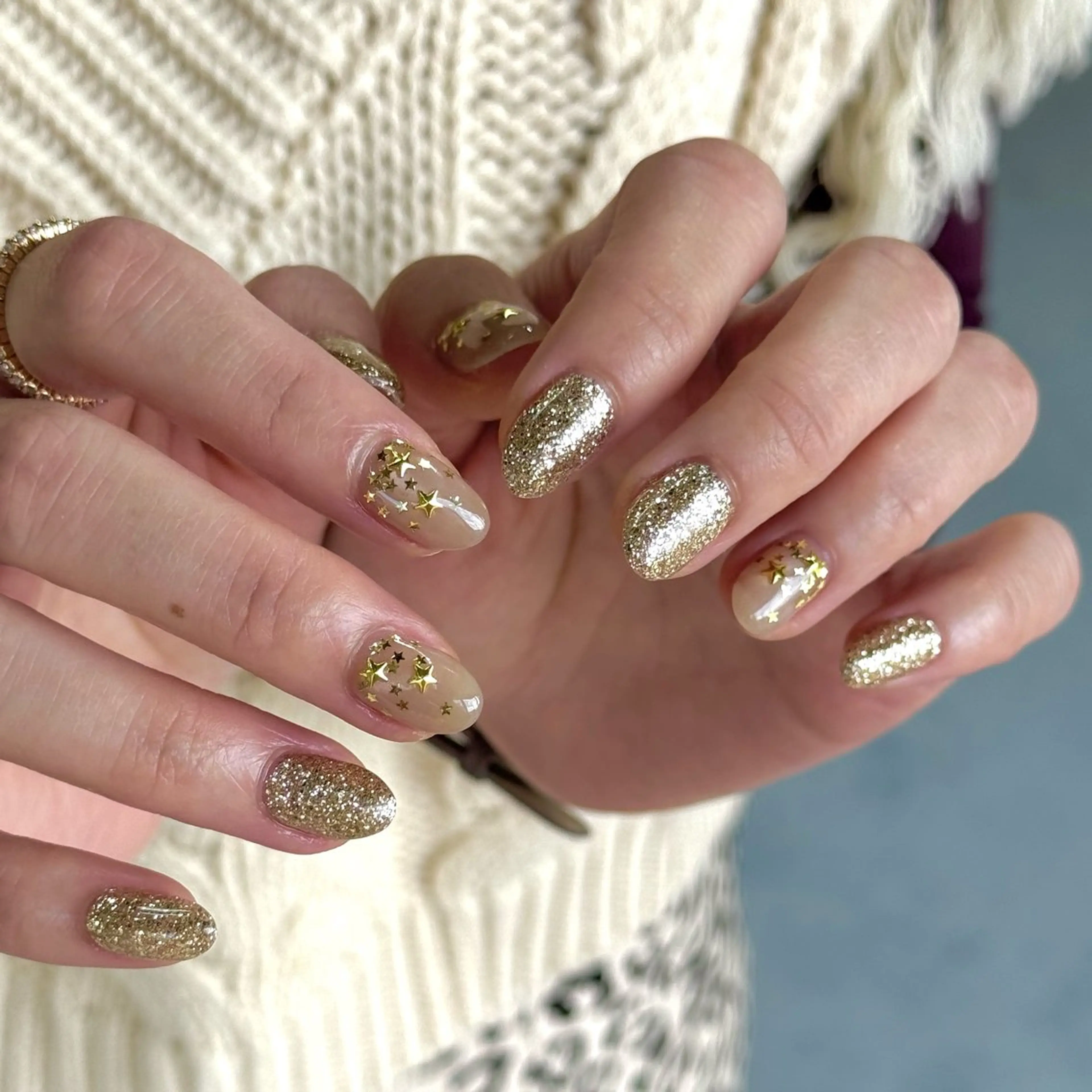 ネイル キラキラネイル HARUKA ネイリスト福岡/薬院のネイルデザイン