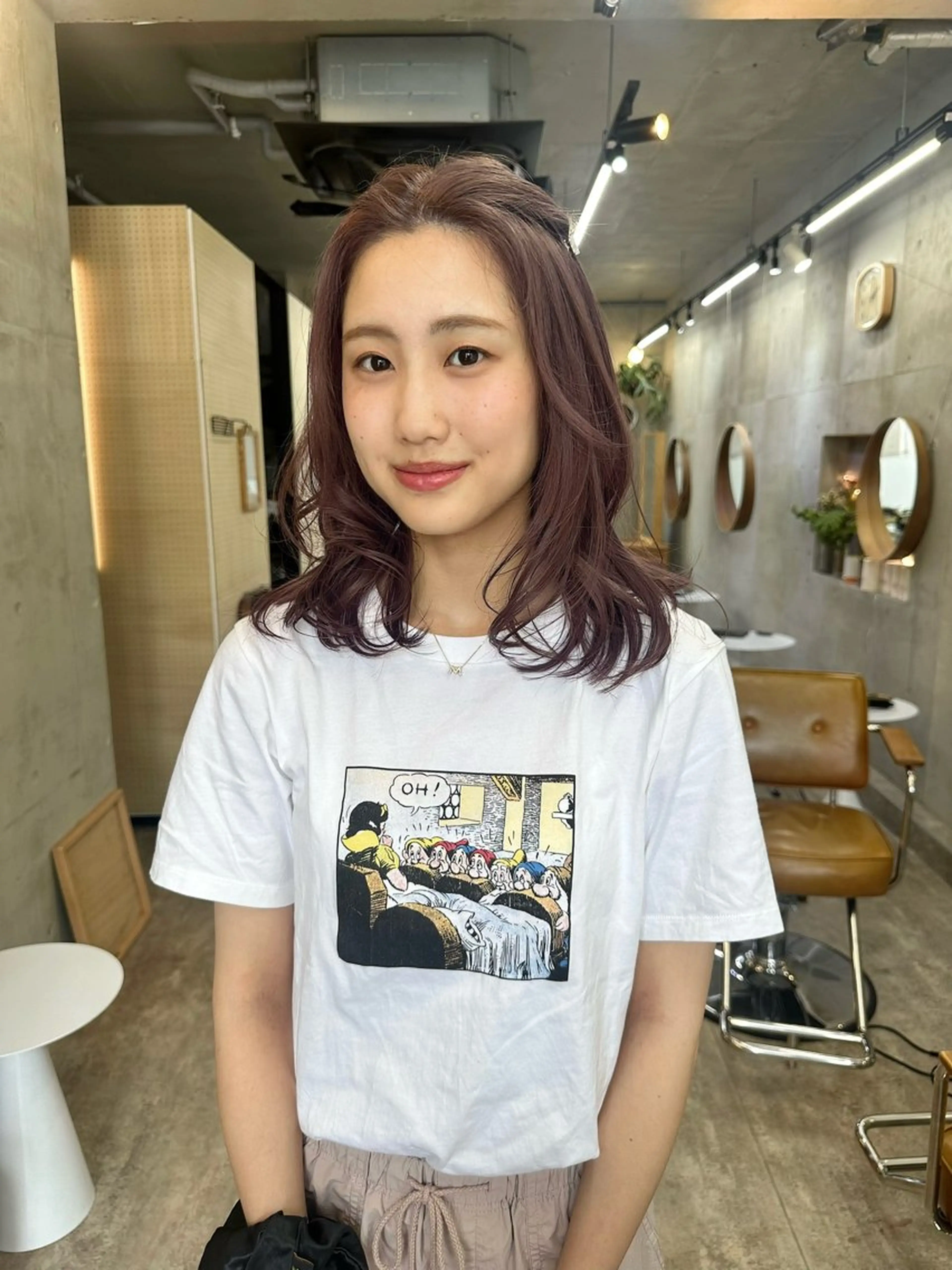 ミディアム カラー ブリーチ グレージュ ラベンダーカラー ラベンダーグレージュ ラベンダーグレー カット レイヤーカット💫 ／HARUKA🎀のヘアスタイル