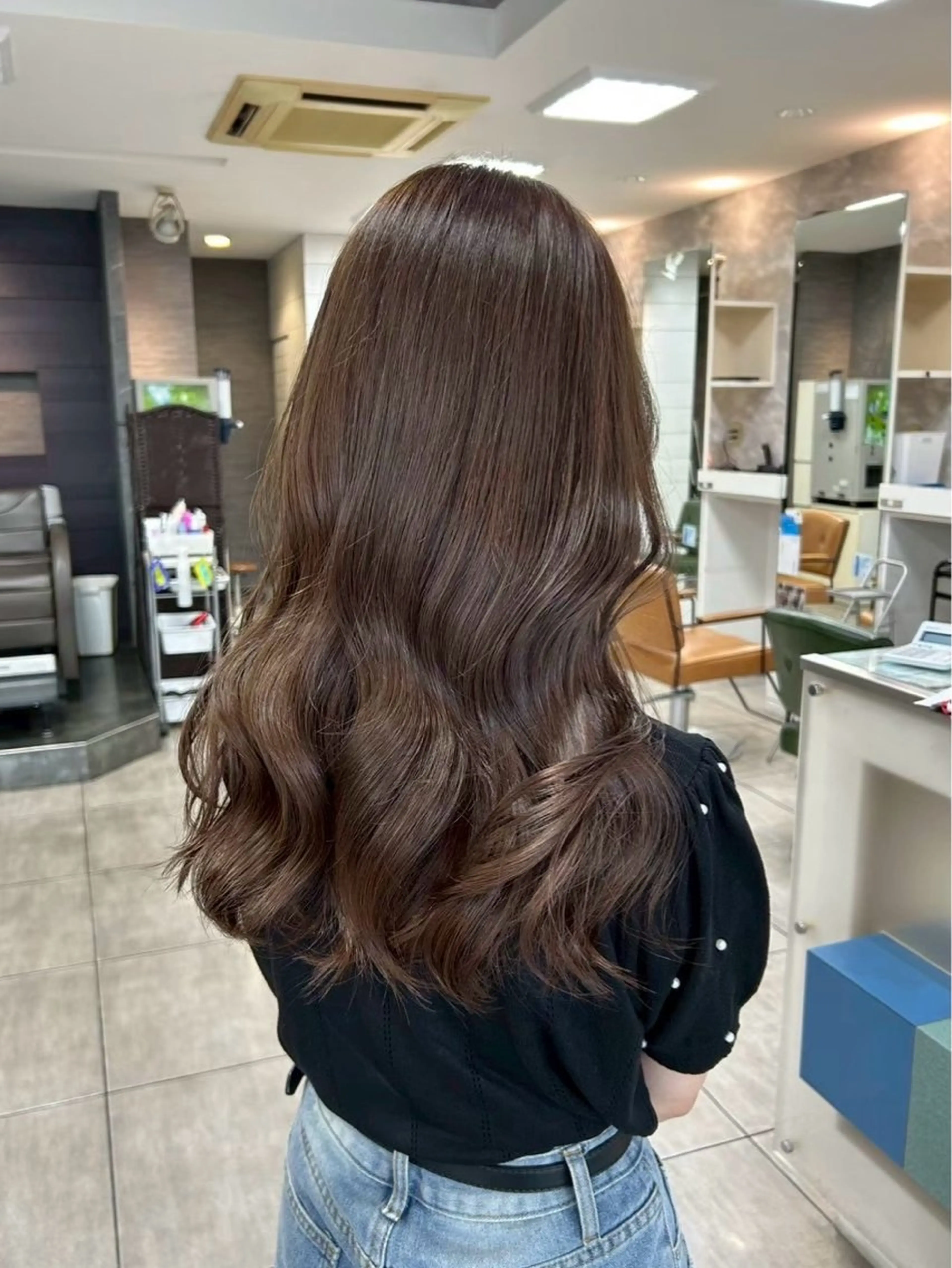 カラー ハイトーンカラー✨ 慶田玲和のヘアスタイル