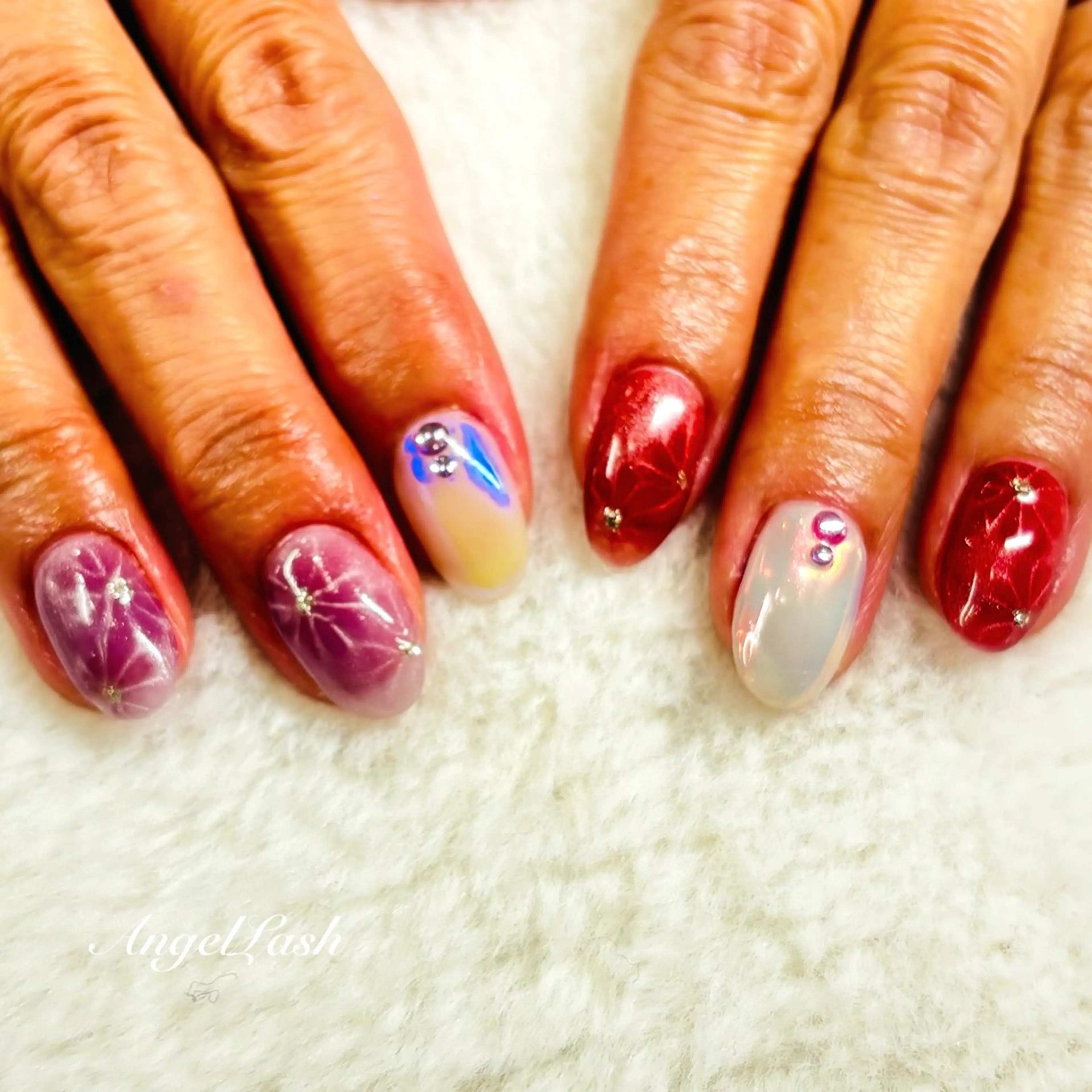 ネイル マグネットネイル AngelCoco Tabataのネイルデザイン