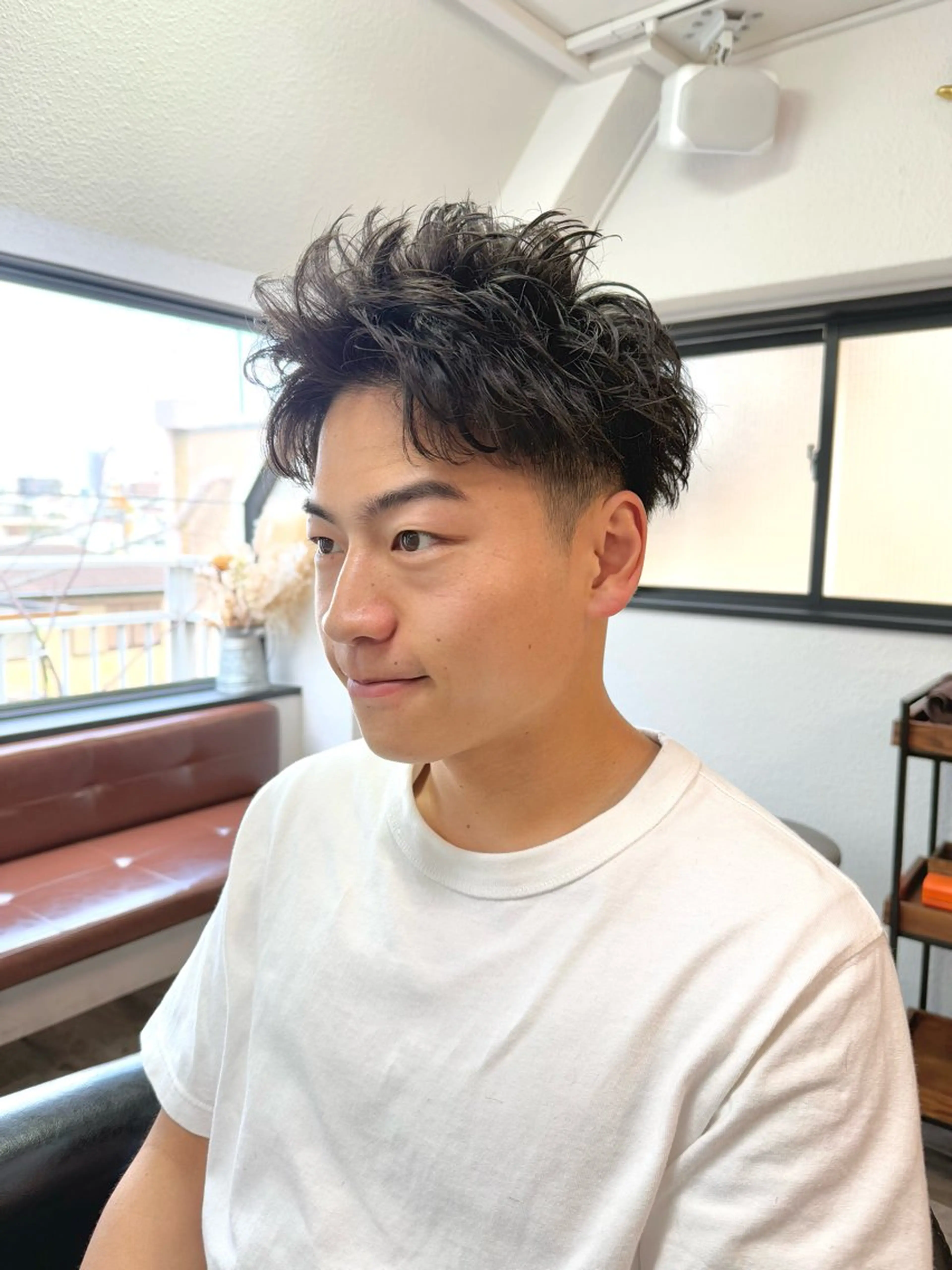 ショート パーマ メンズ メンズ/スパイキー ショート/isseyのヘアスタイル