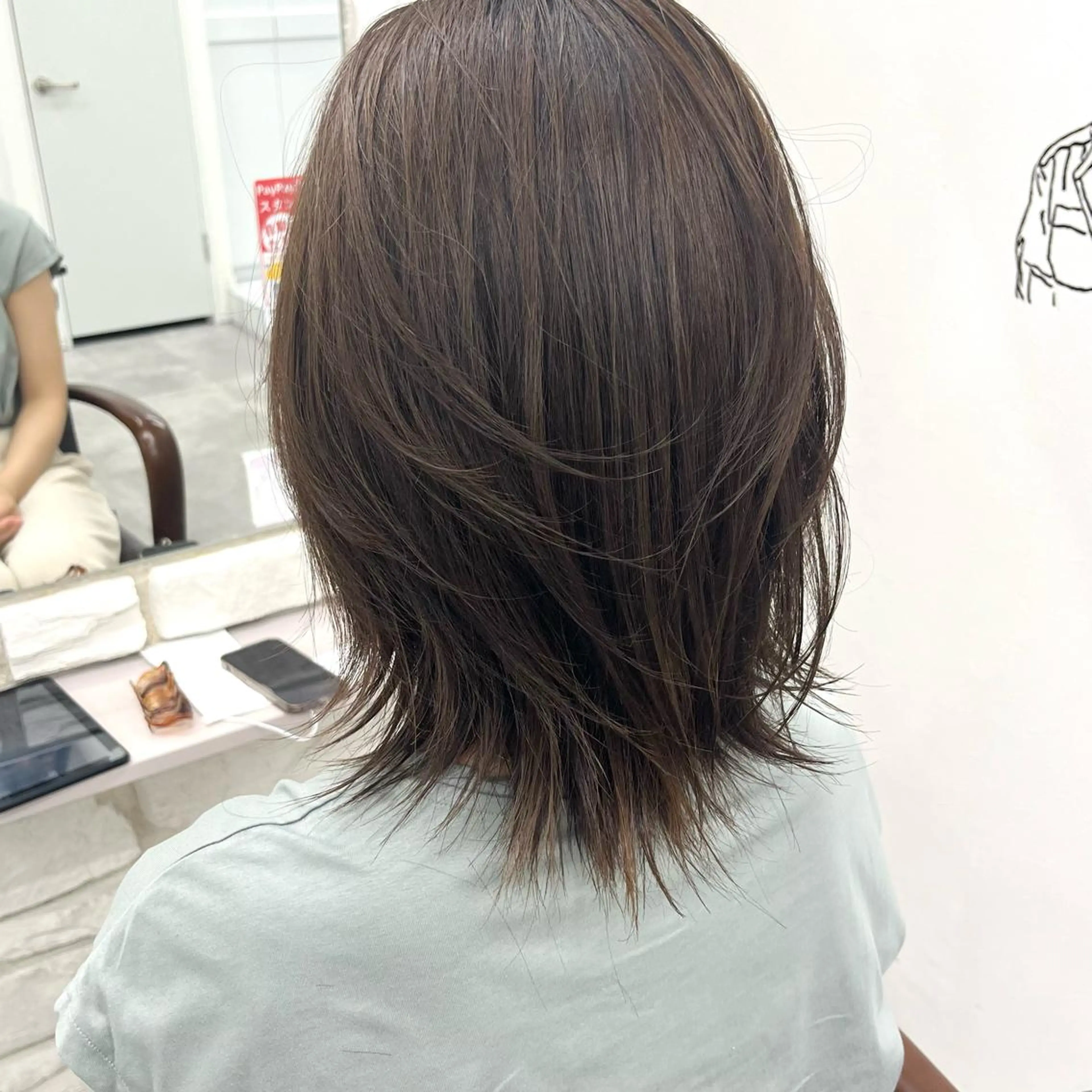 カラー 透明感カラー グレージュ カット ヘアカラー トリートメント 天王寺髪質改善なら よしみさん✨のヘアスタイル