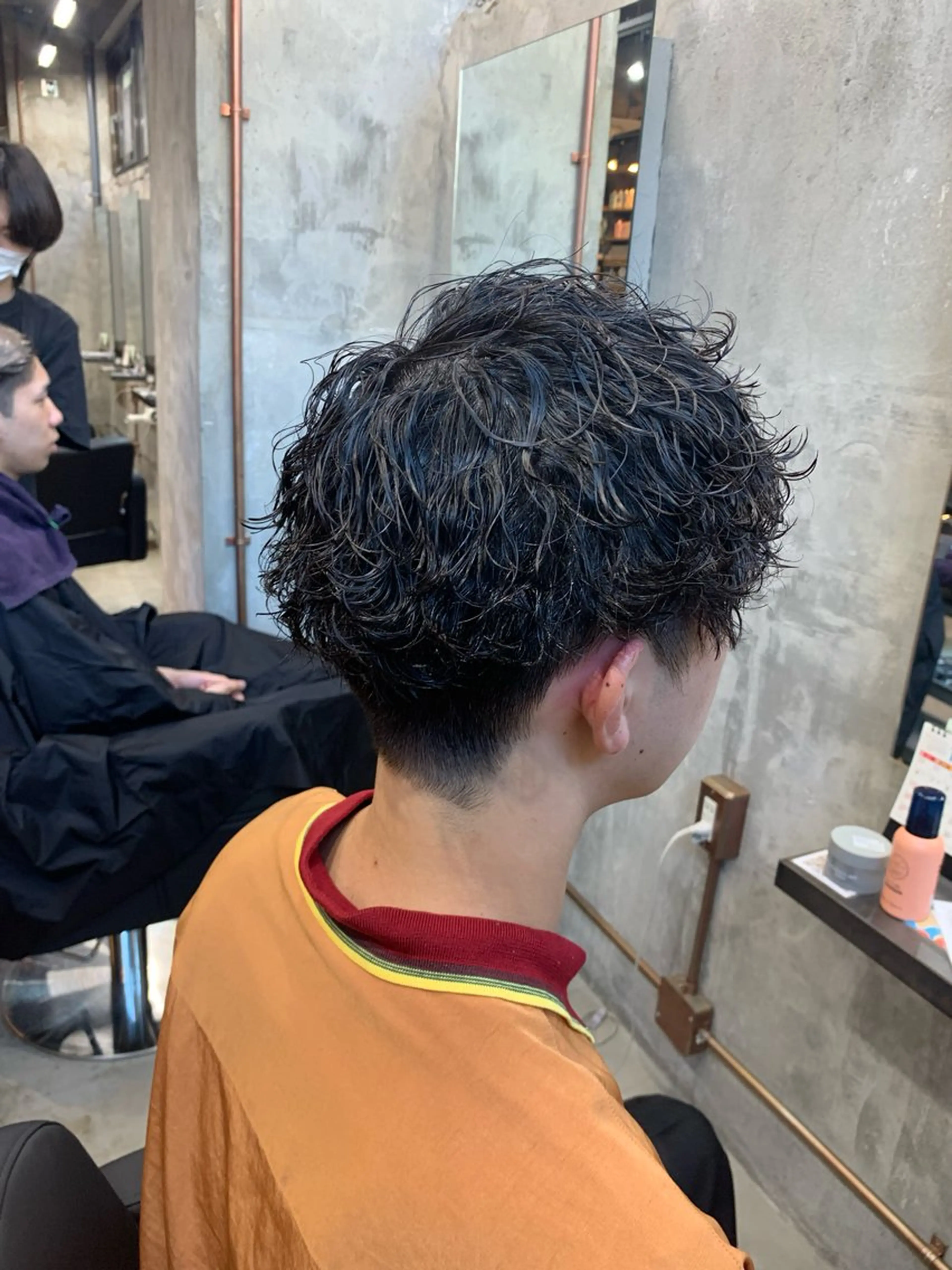パーマ メンズ マッシュ メンズパーマ 波巻きパーマ カット パーマ ⚡️メンズパーマ特化 mens支持◎/忠地のヘアスタイル