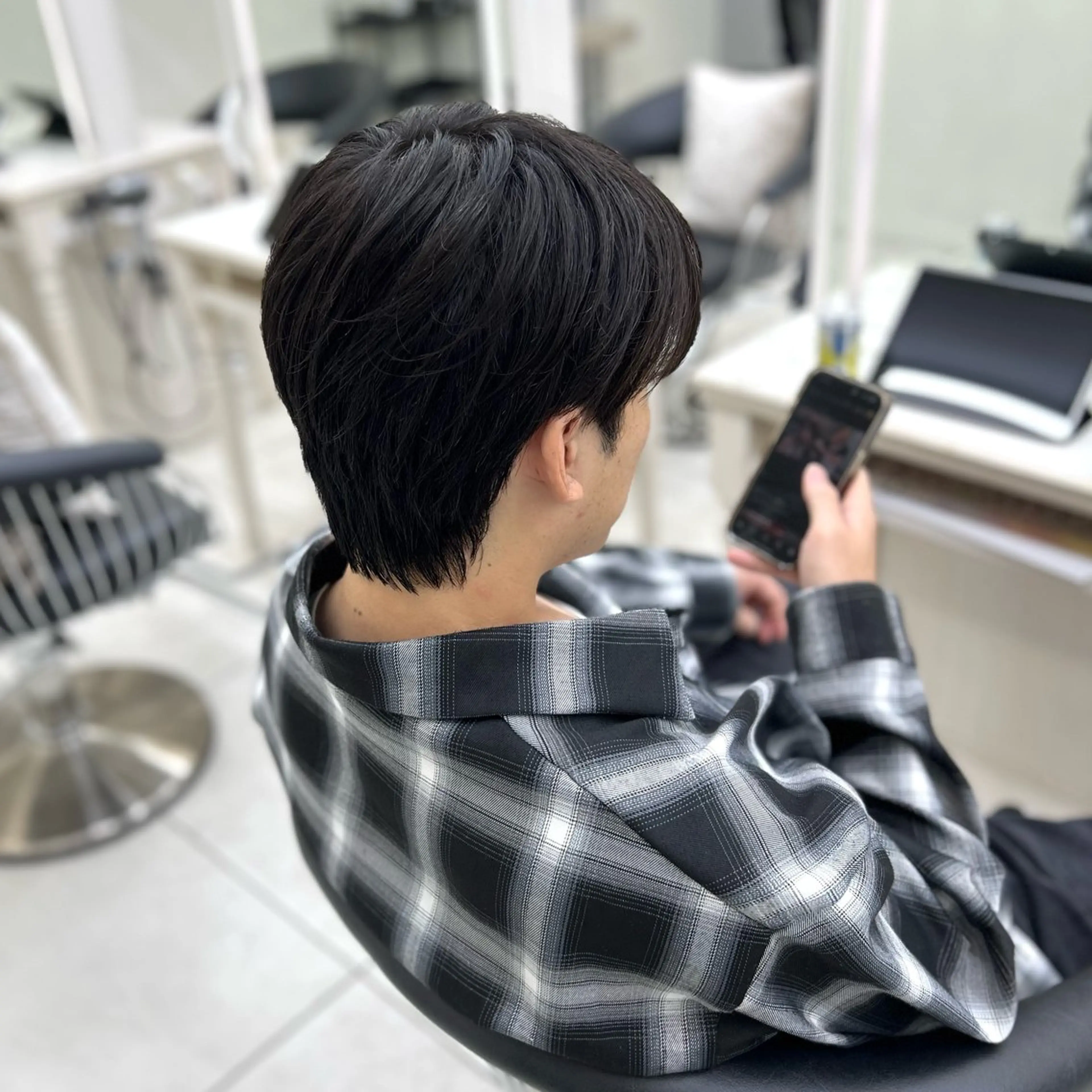 【土日限定】メンズカット+頭皮クレンジング炭酸シャンプー(マッサージ付き🧴)の写真