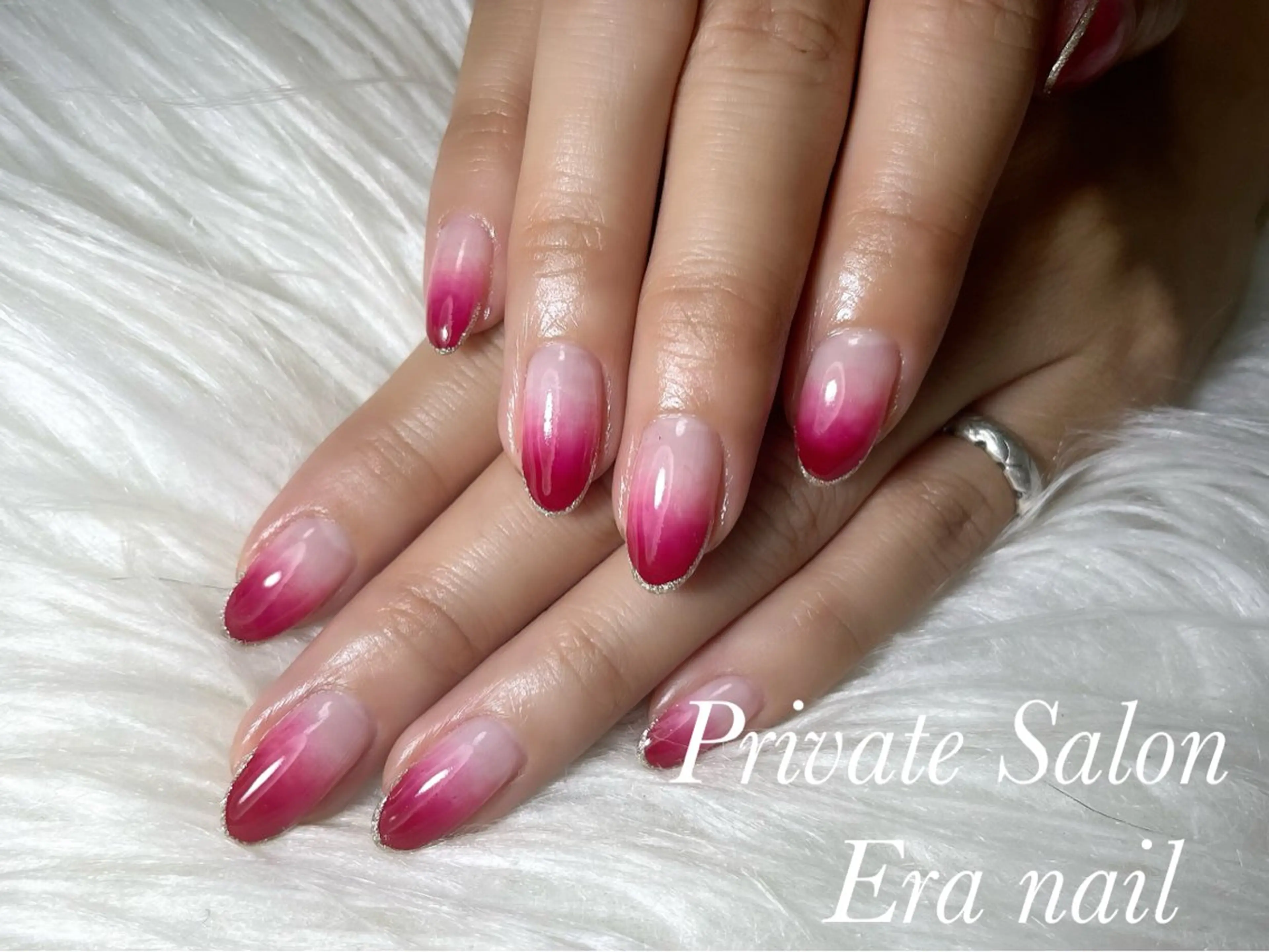 ネイル グラデーション ラメ(グリッター) Era nailのネイルデザイン