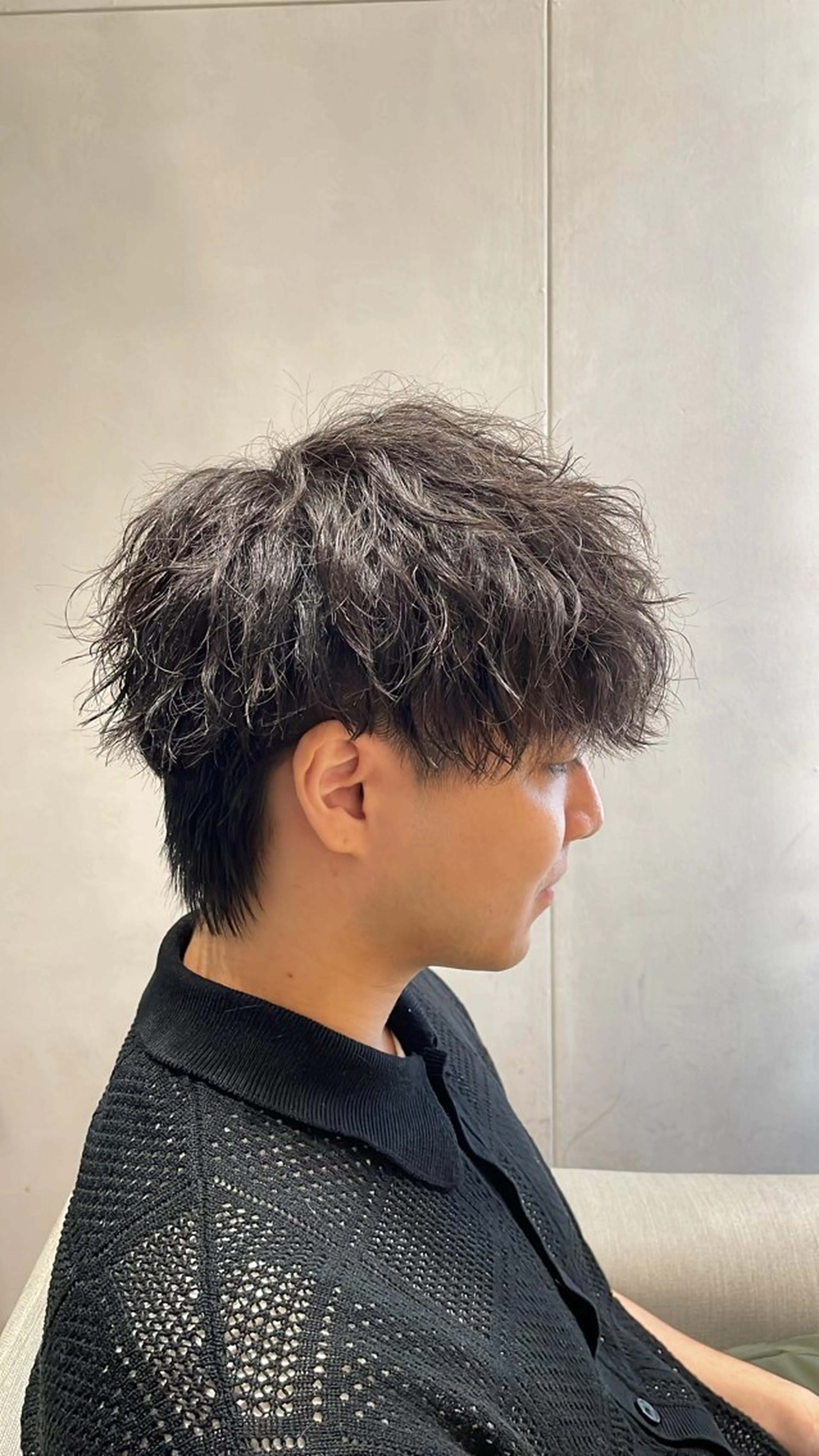 ミディアム パーマ メンズ サトウ コウキ  メンズのヘアスタイル