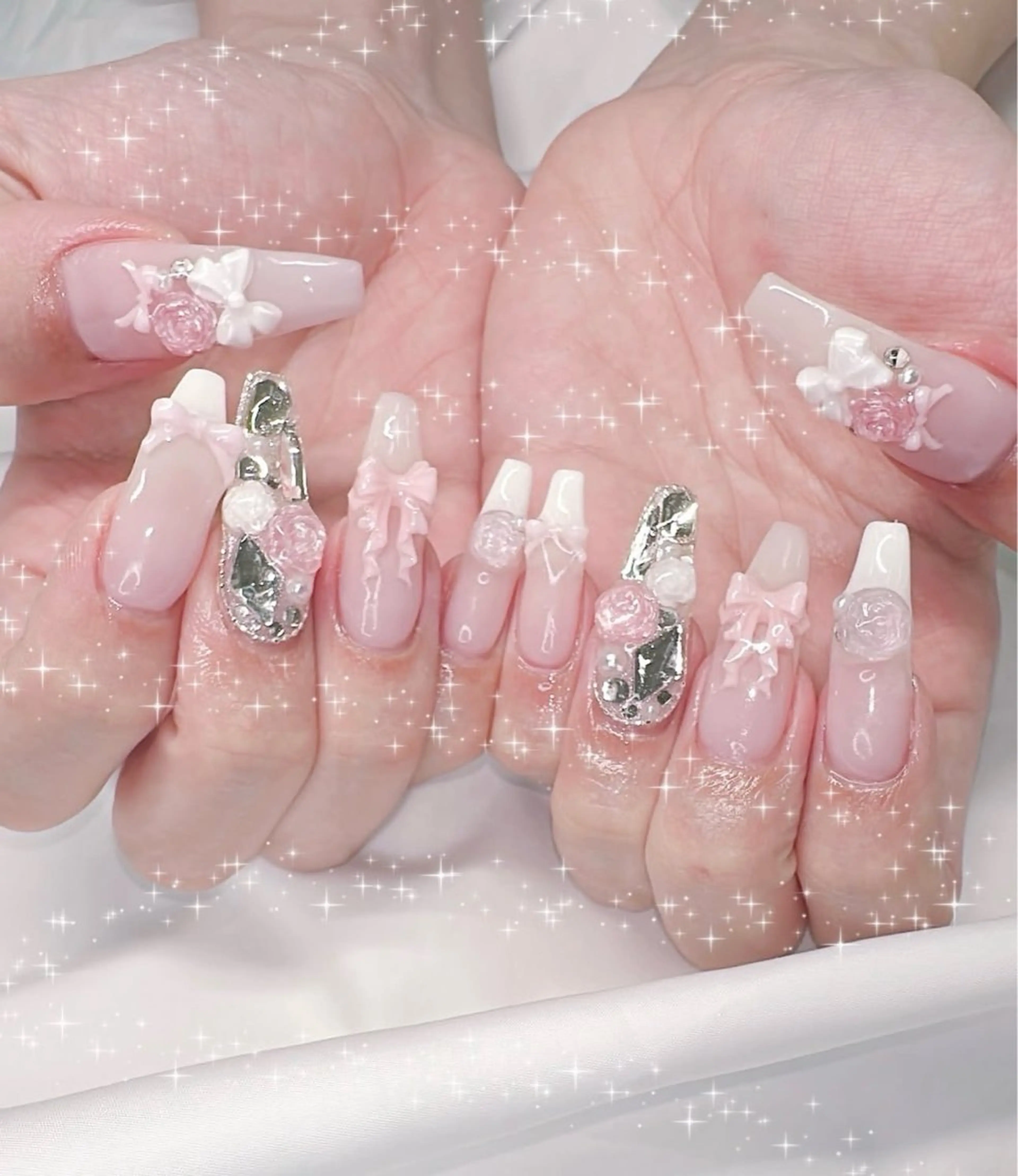 ネイル 韓国ネイル 持ち込み ニュアンスネイル ネイルチップ ハンドネイル TABI ANA.CHUOのネイルデザイン