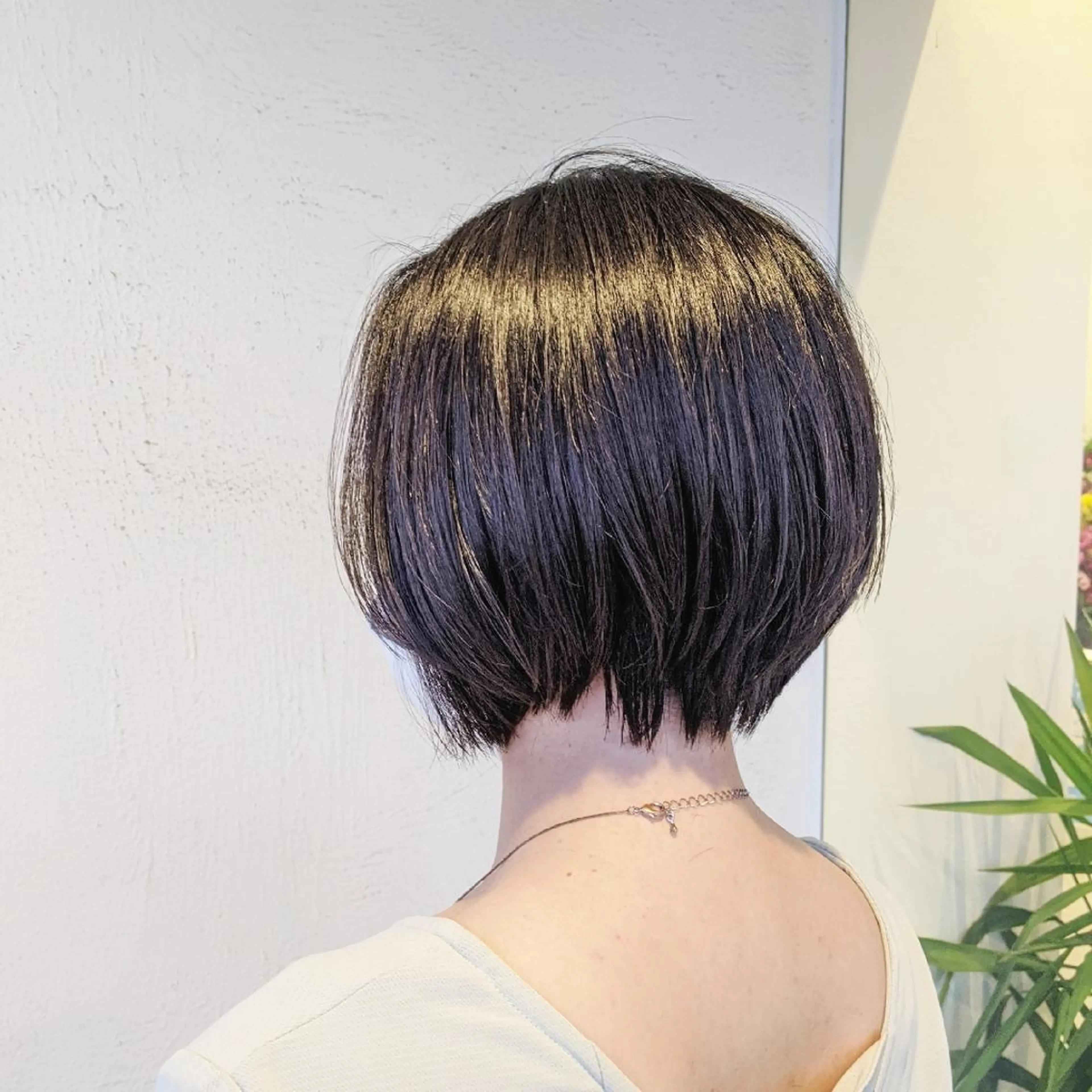 ショート ショートヘア カット トリートメント 浜田りほ Luxbe 博多バスターミナルのヘアスタイル