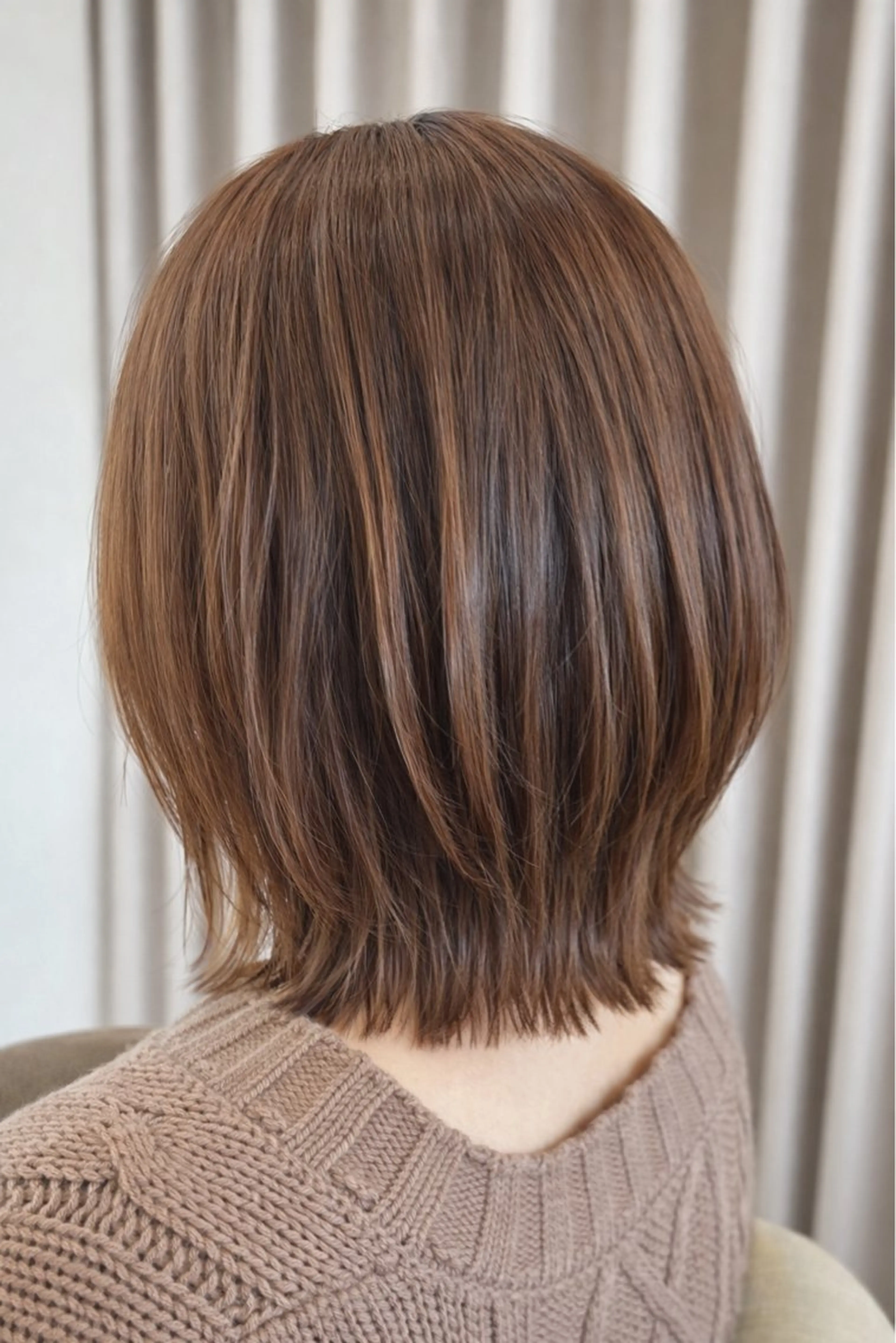 ミディアム ボブ くびれヘア CYCLE所属・千明 大輝のヘアスタイル