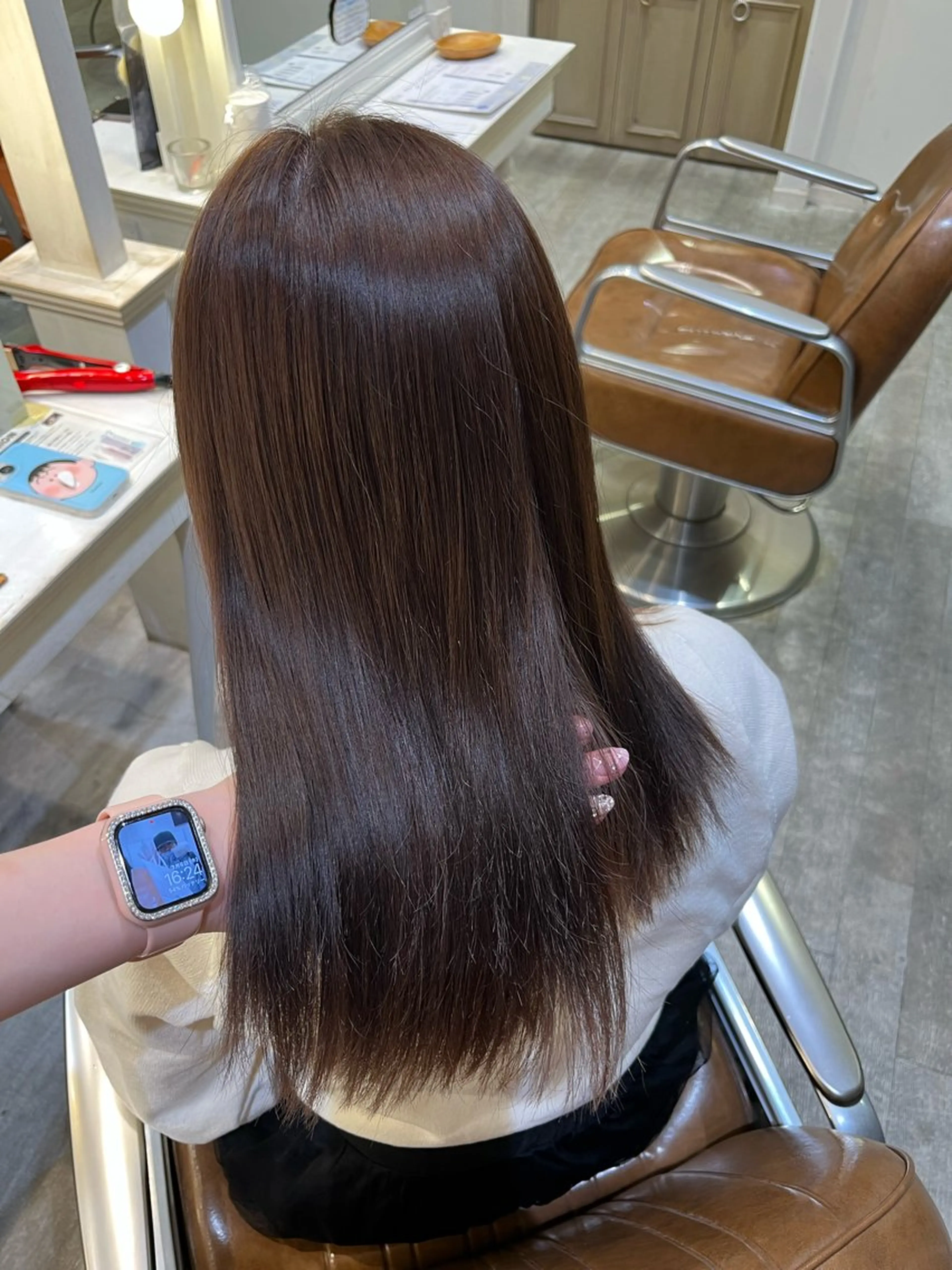 カラー ブラウンカラー ココアブラウン ヘアカラー エクステ🎀 暖色カラー🎀amiのヘアスタイル