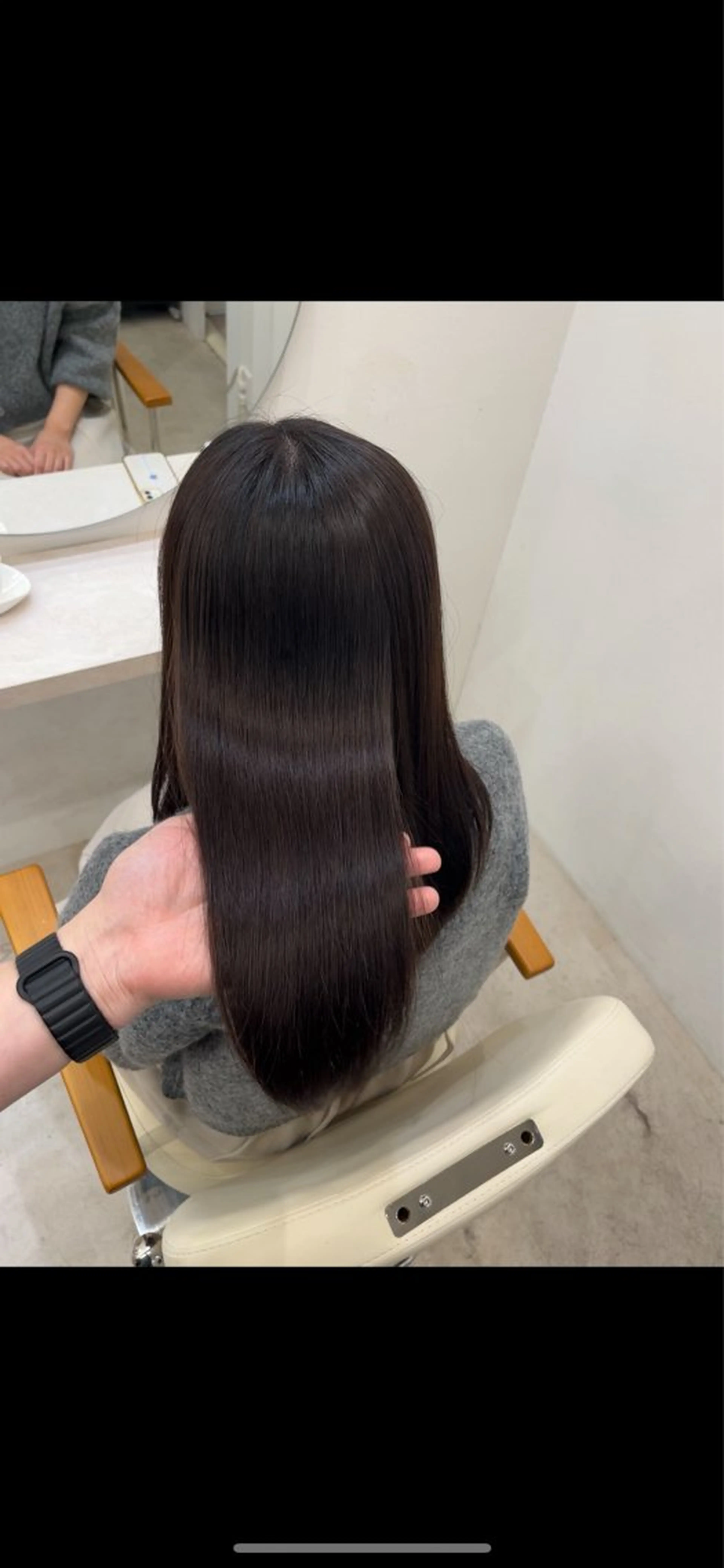 セミロング 髪質改善/縮毛矯正 梅田茶屋町/西尾祐作のヘアスタイル