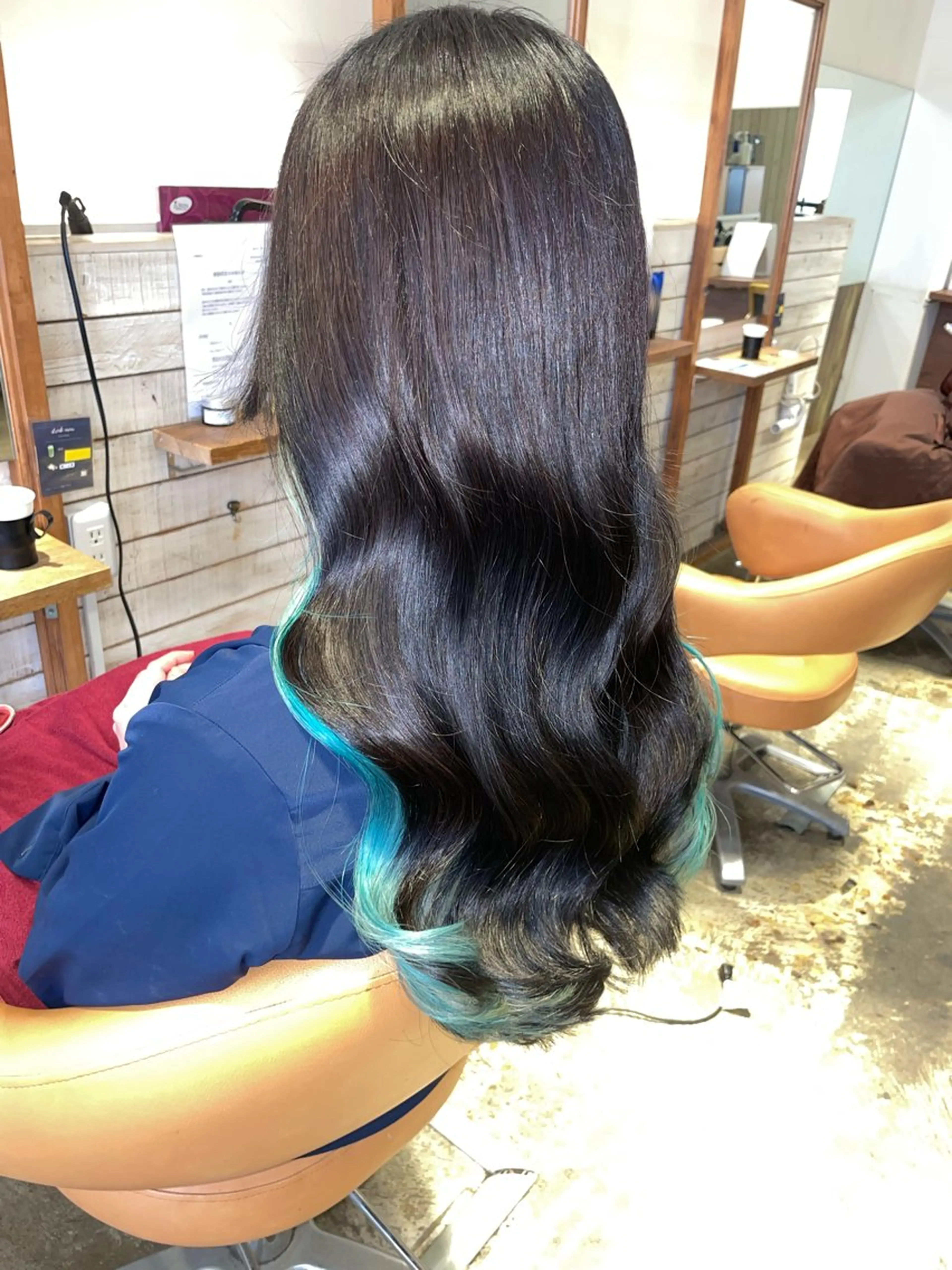 ロング カラー イヤリングカラー カット ヘアカラー パーマ 縮毛矯正 トリートメント ヘッドスパ EARTH菊名店👾 ひらのすぐるのヘアスタイル