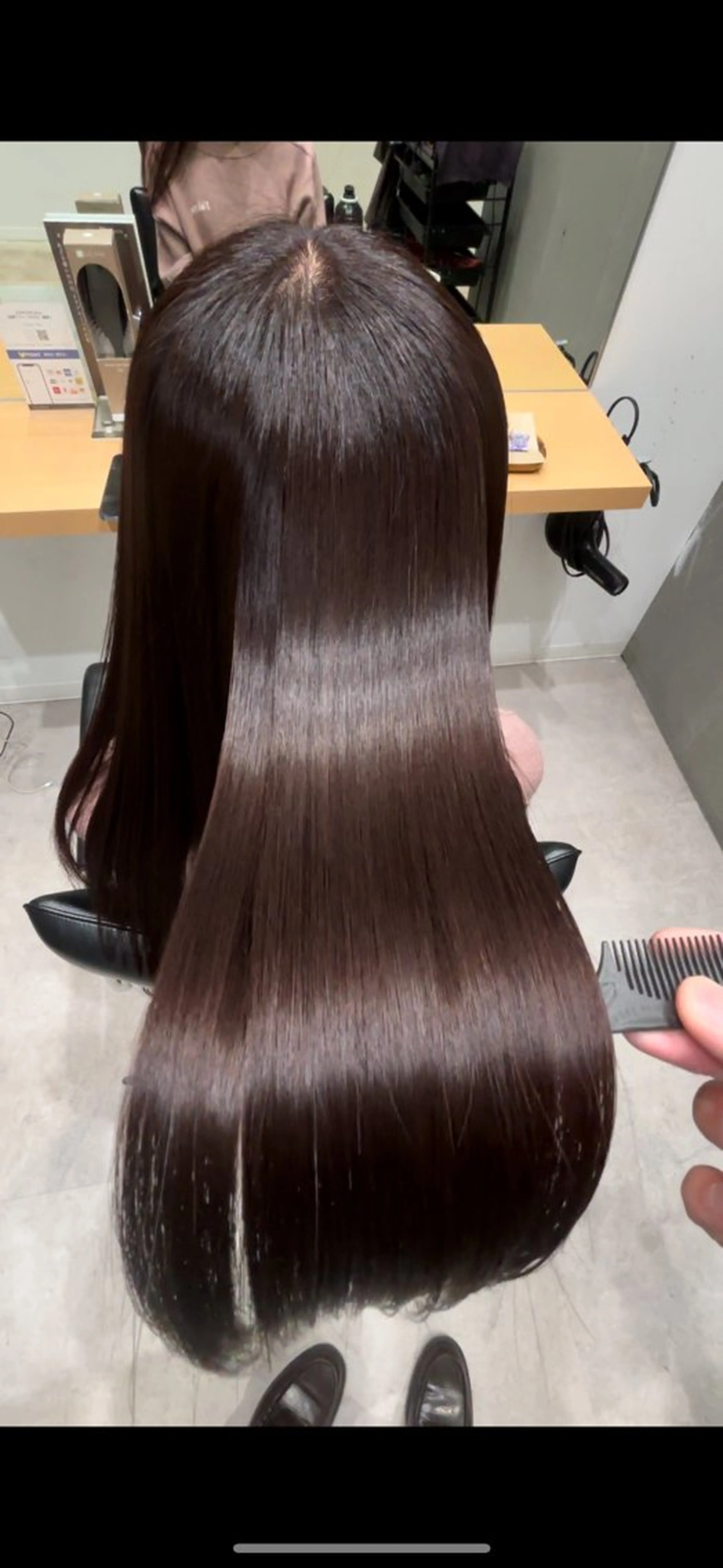 セミロング カラー アクアカラー 髪質改善 トリートメント カット ヘアカラー トリートメント 髪質改善ヘアケア 艶髪特化/上田のヘアスタイル