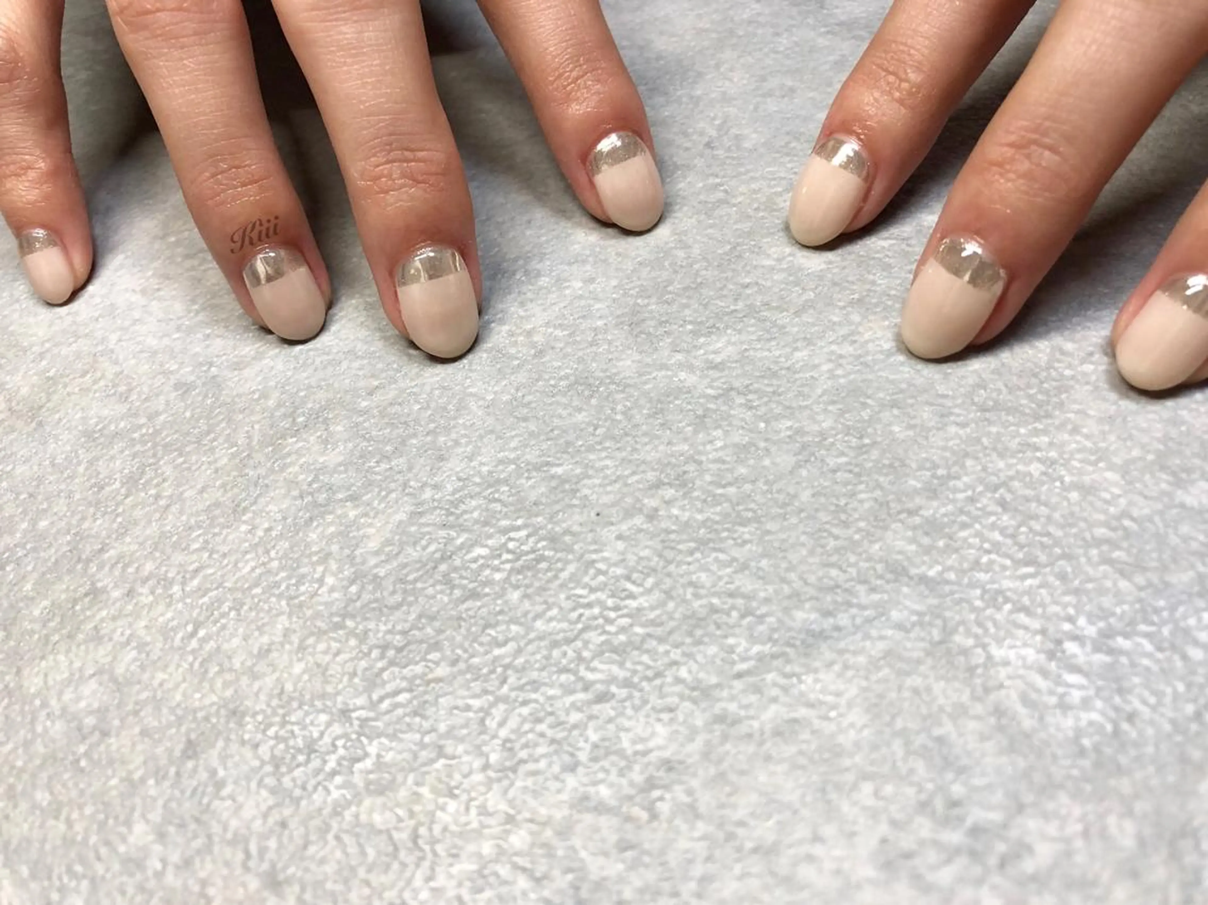 ネイル シンプルネイル ハンドネイル フットネイル kiii.__ ✴︎*のネイルデザイン