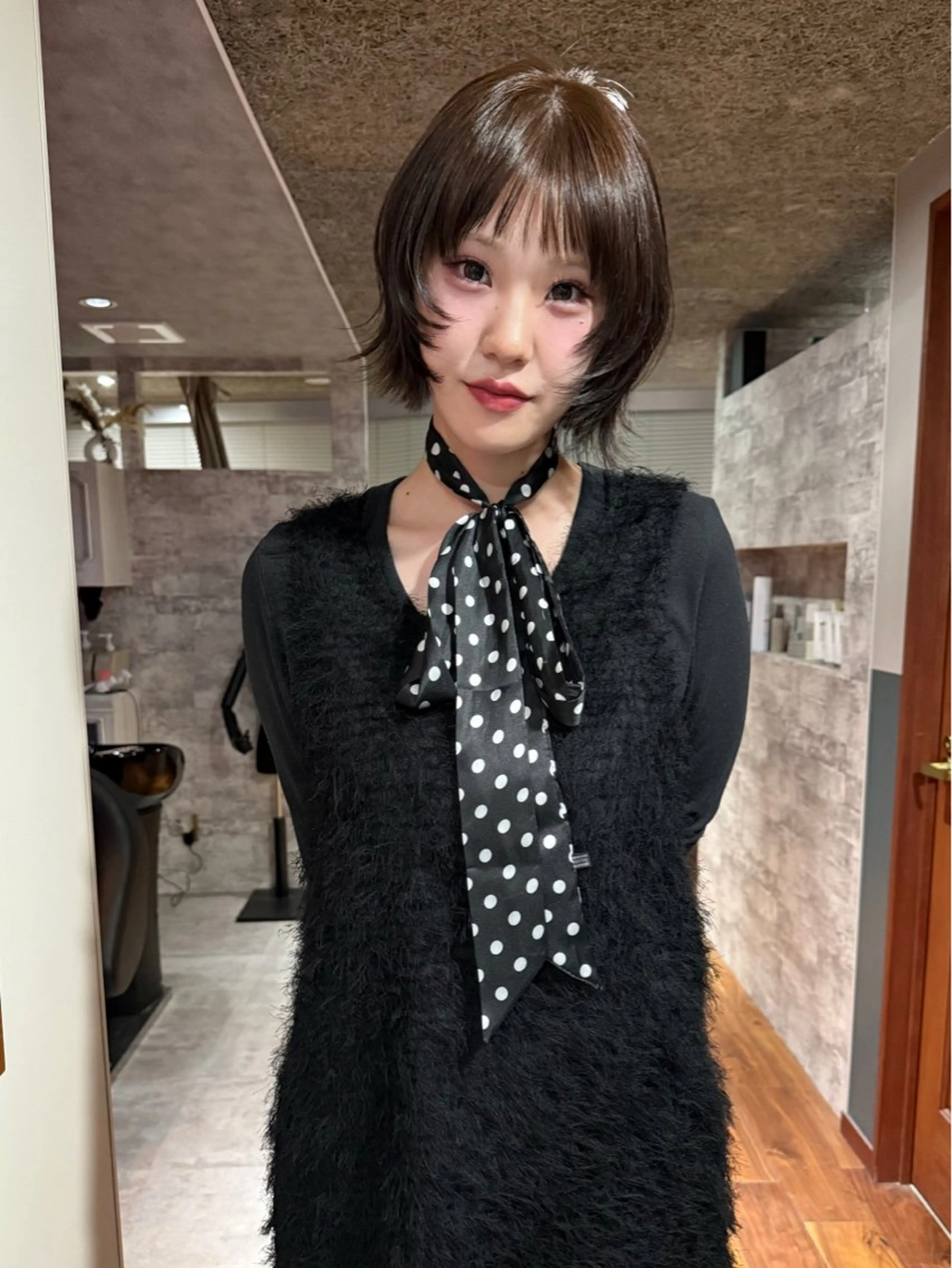 ショート カラー オン眉 カット ヘアカラー トリートメント mai / linoah˚✧のヘアスタイル