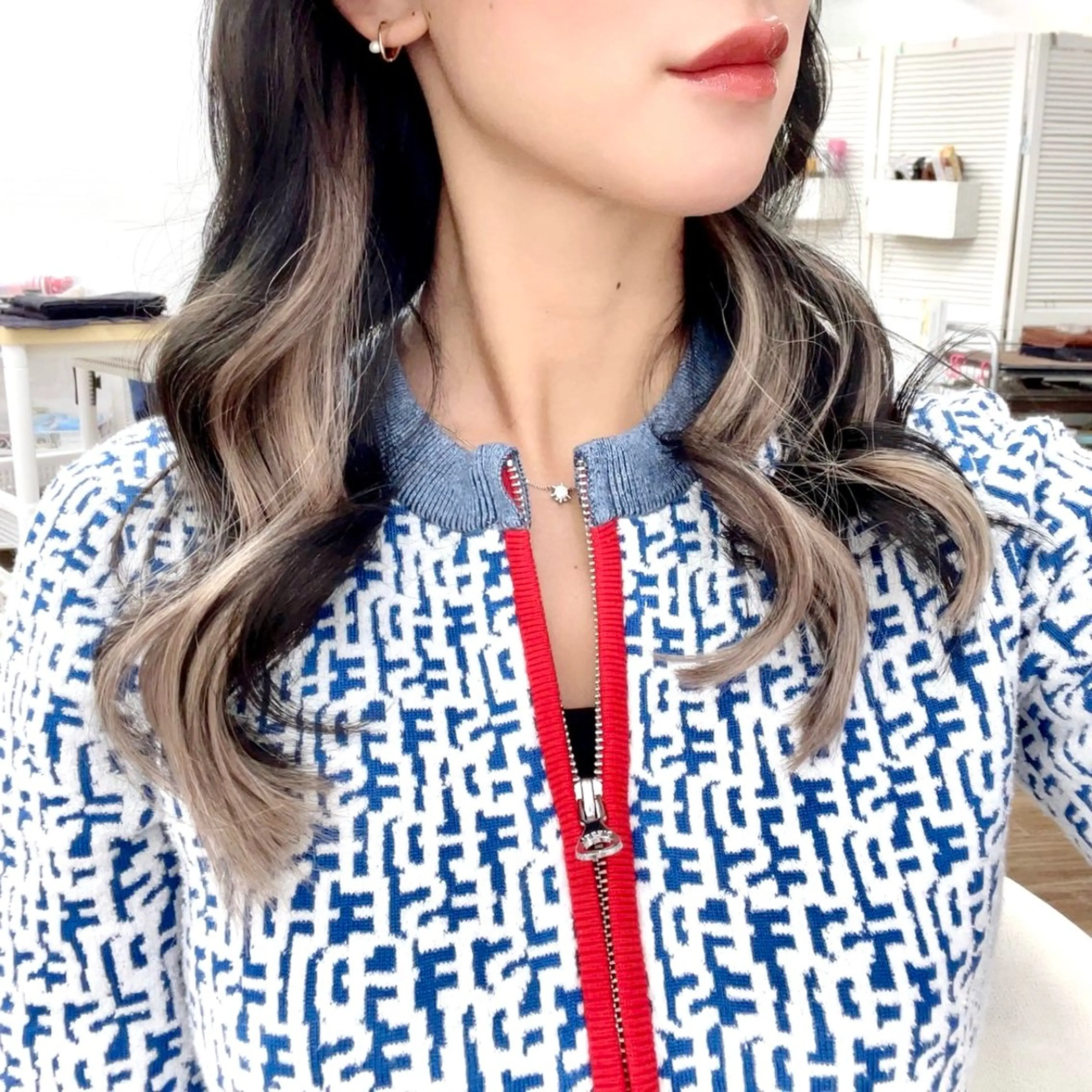 セミロング エクステ GLOSS♡ ヤマガミコウジのヘアスタイル