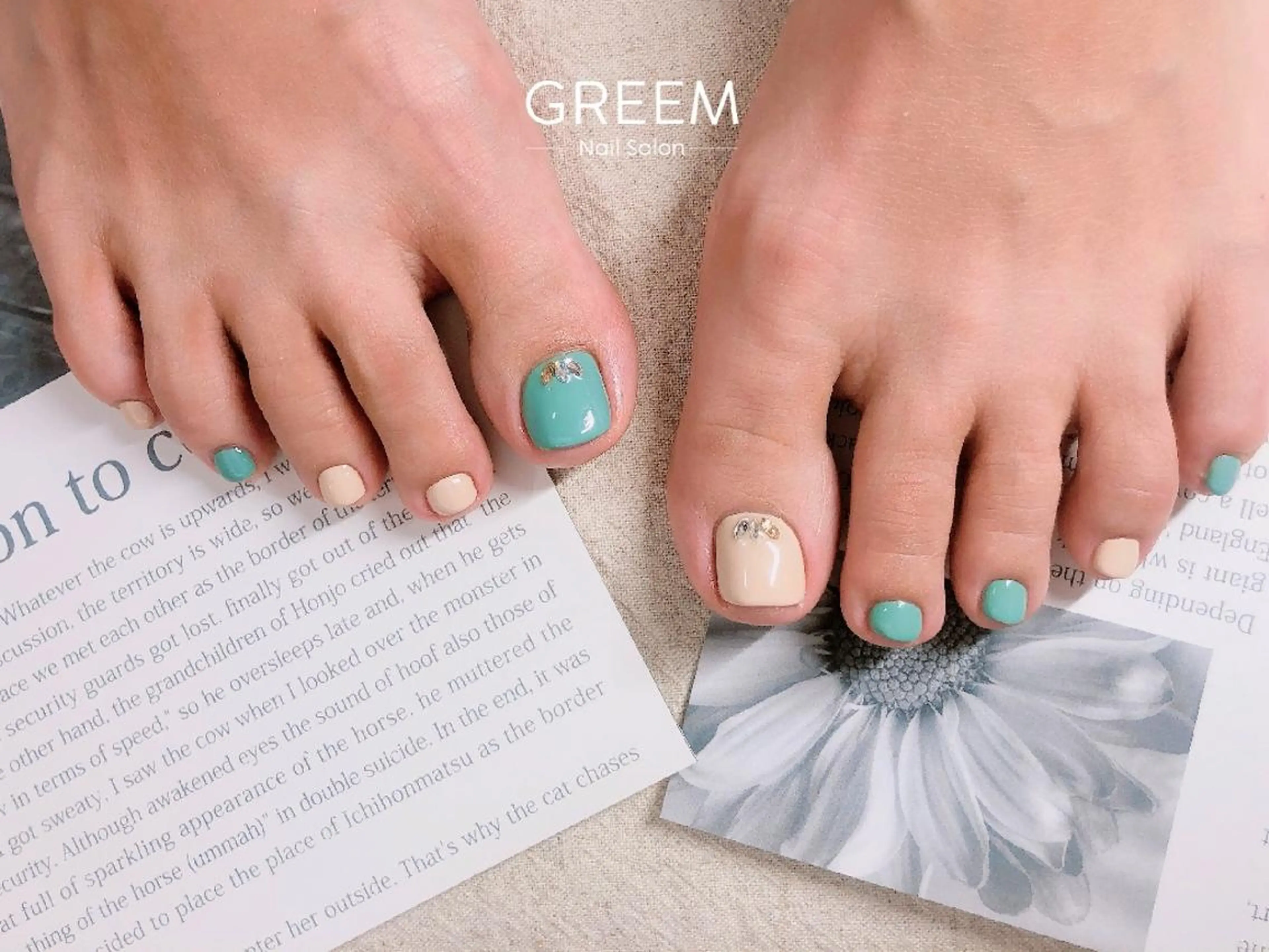 ネイル フットネイル GREEM グリームのネイルデザイン