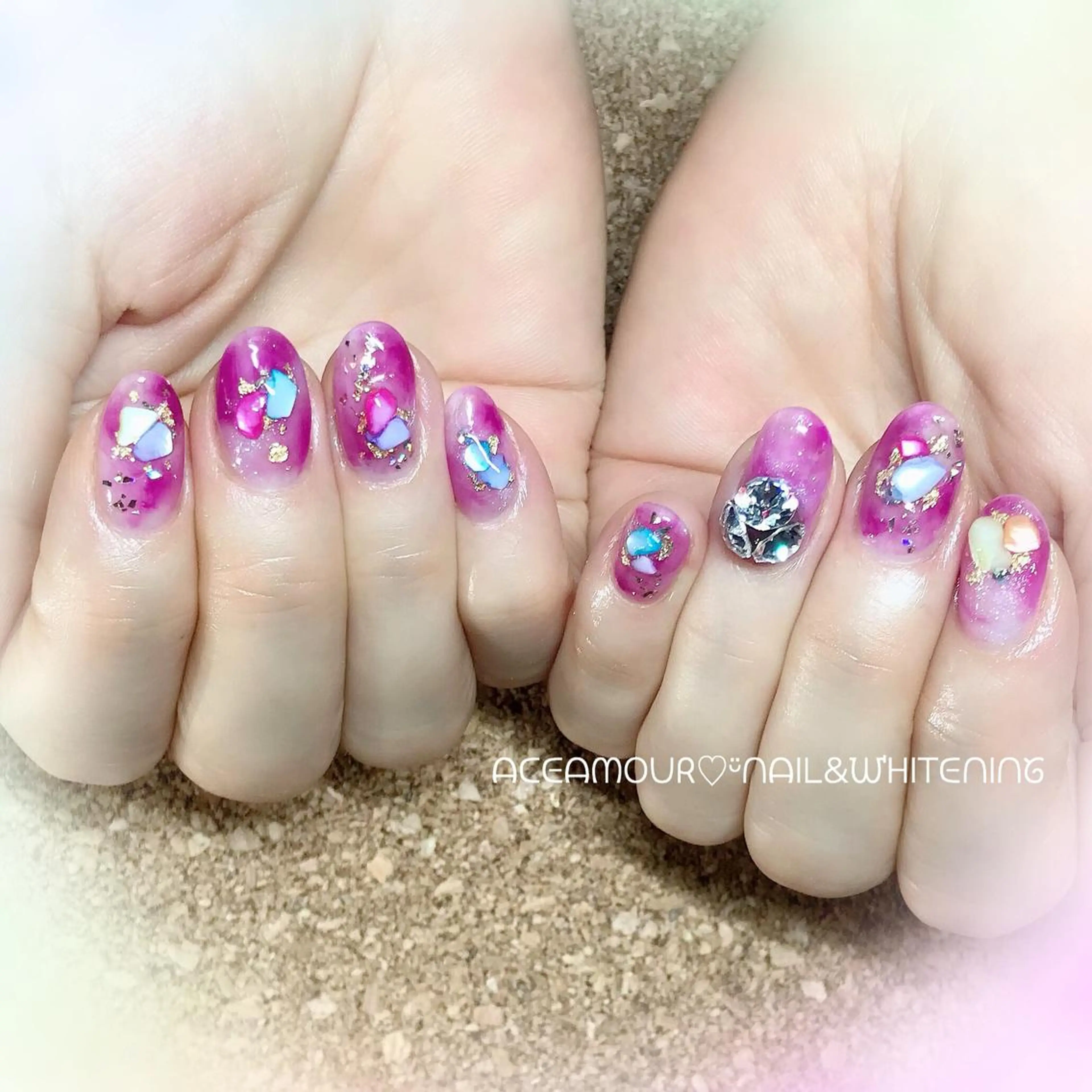 ネイル ネイル/耳つぼ /新ホワイトニングのネイルデザイン