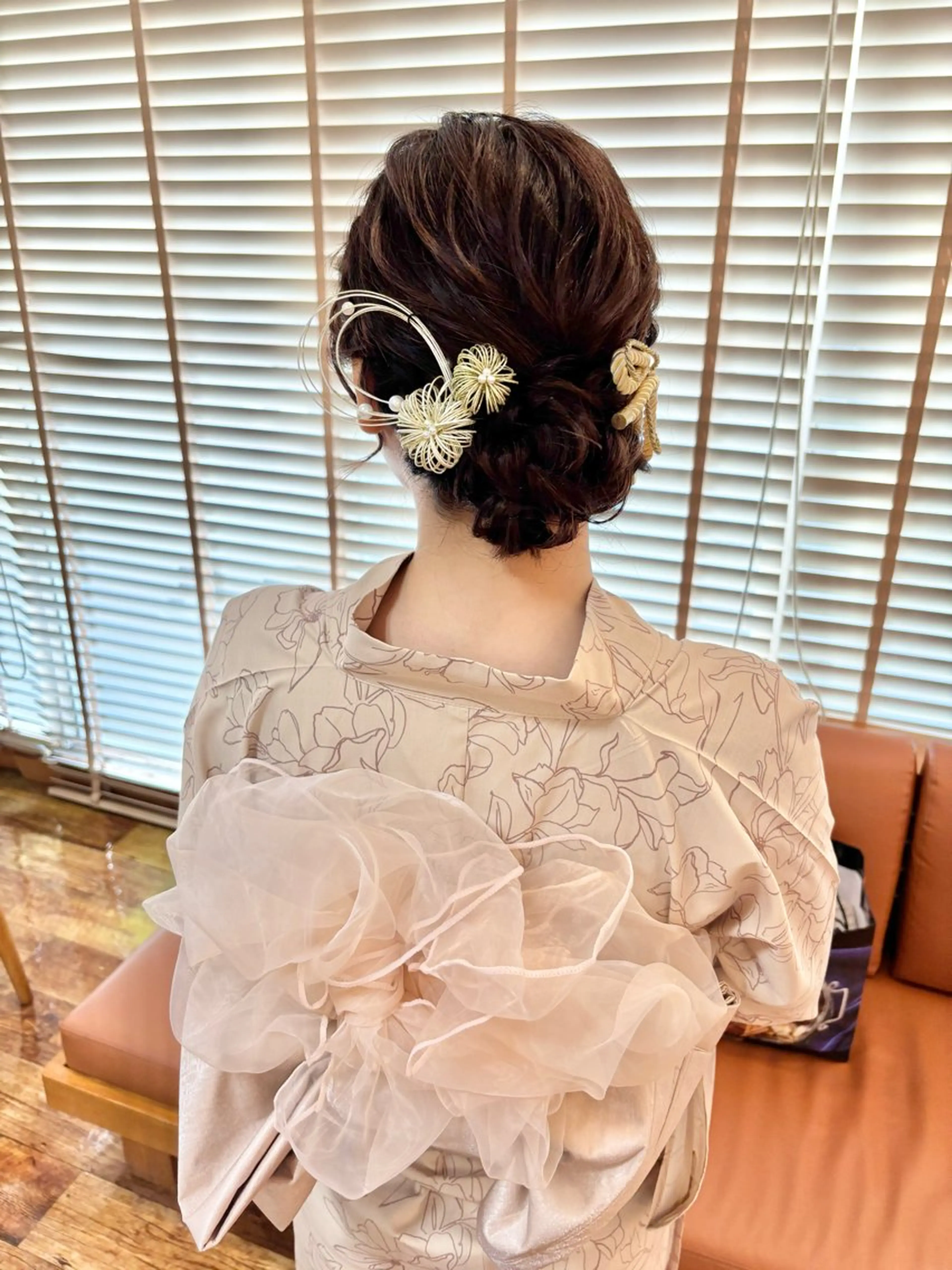 セミロング ヘアアレンジ 浴衣 ヘアセット bright所属・miku ヘアセット/着付けのヘアスタイル