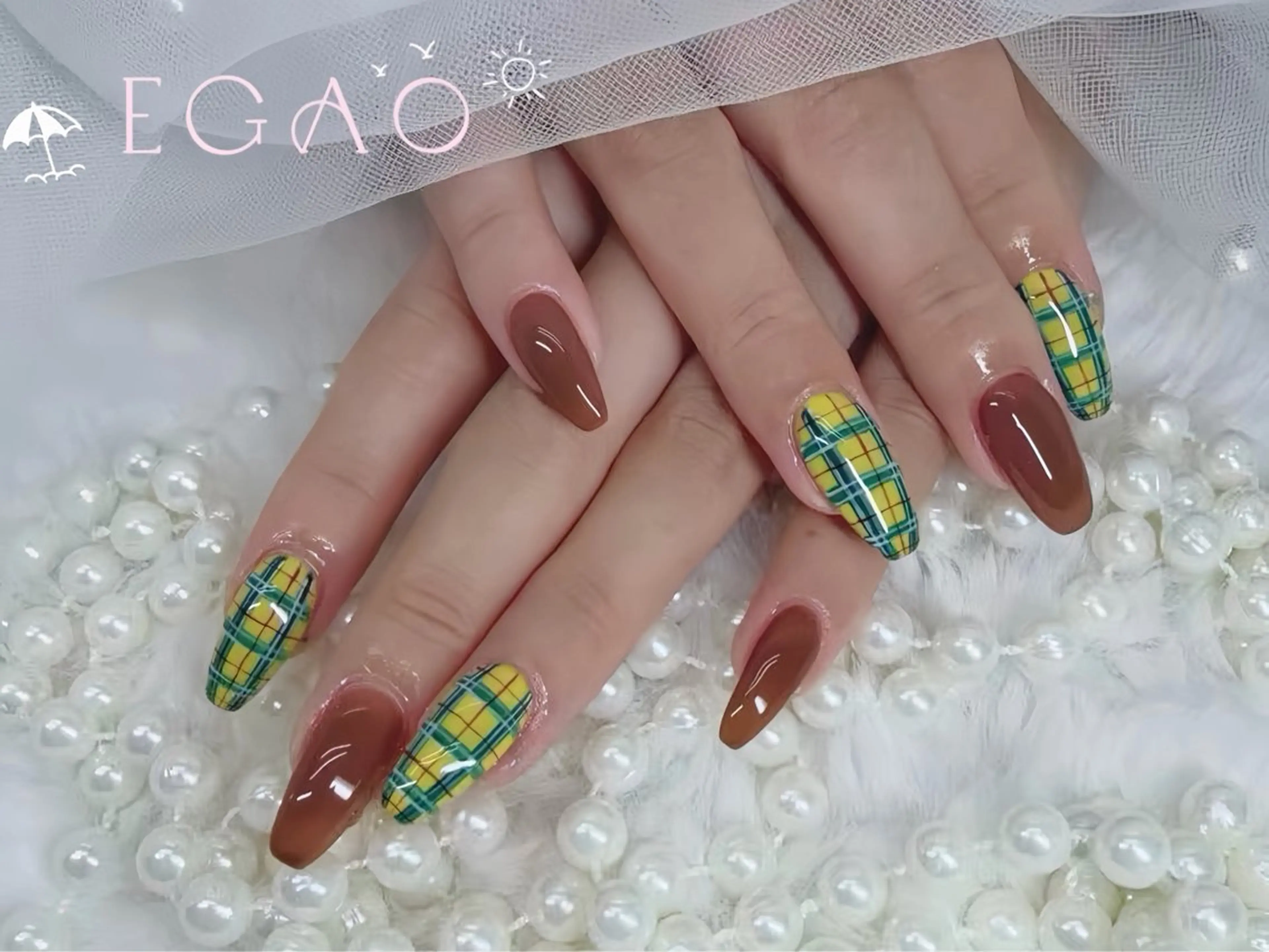 ネイル アートネイル フットネイル フレンチネイル ジェルネイル グラデーション ハンドネイル Egao Nail Salonのネイルデザイン