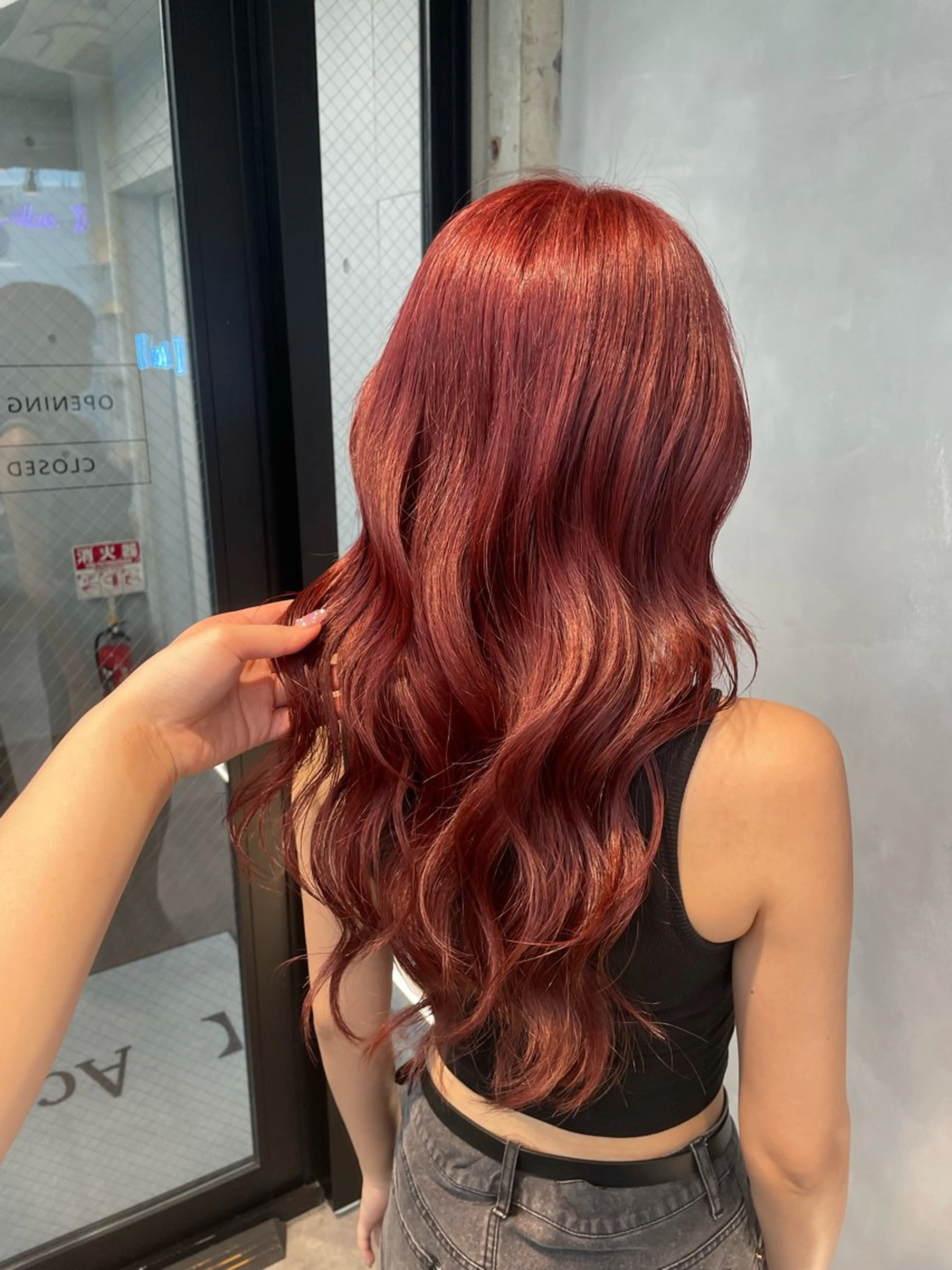 カラー ブリーチ ブリーチなしカラー ヘアカラー トリートメント 暖色/ハイトーン/ カラー/HBLのヘアスタイル