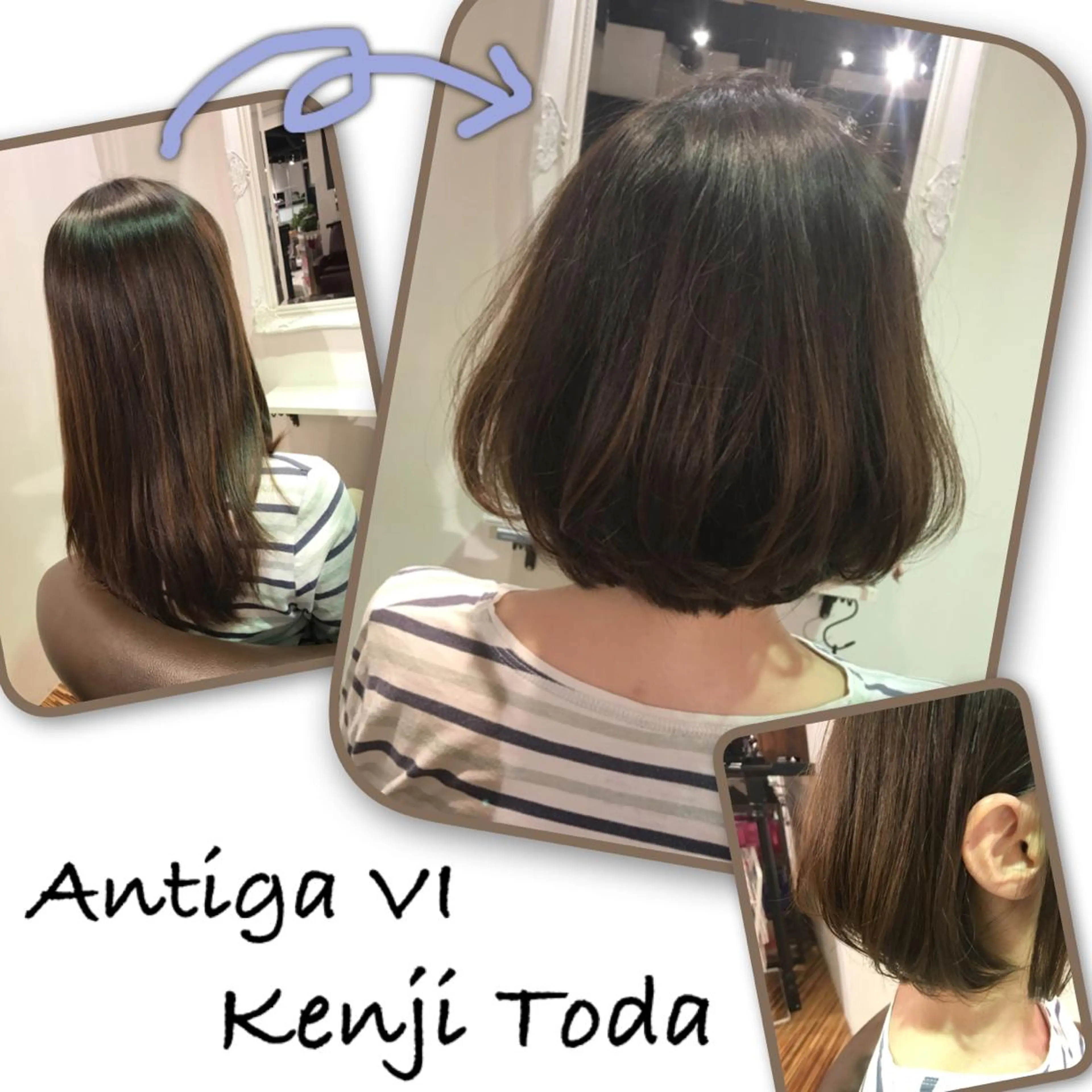 ミディアム カラー パーマ ヘアアレンジ ボブ パパで店長な戸田 健治【ショートヘア】のヘアスタイル