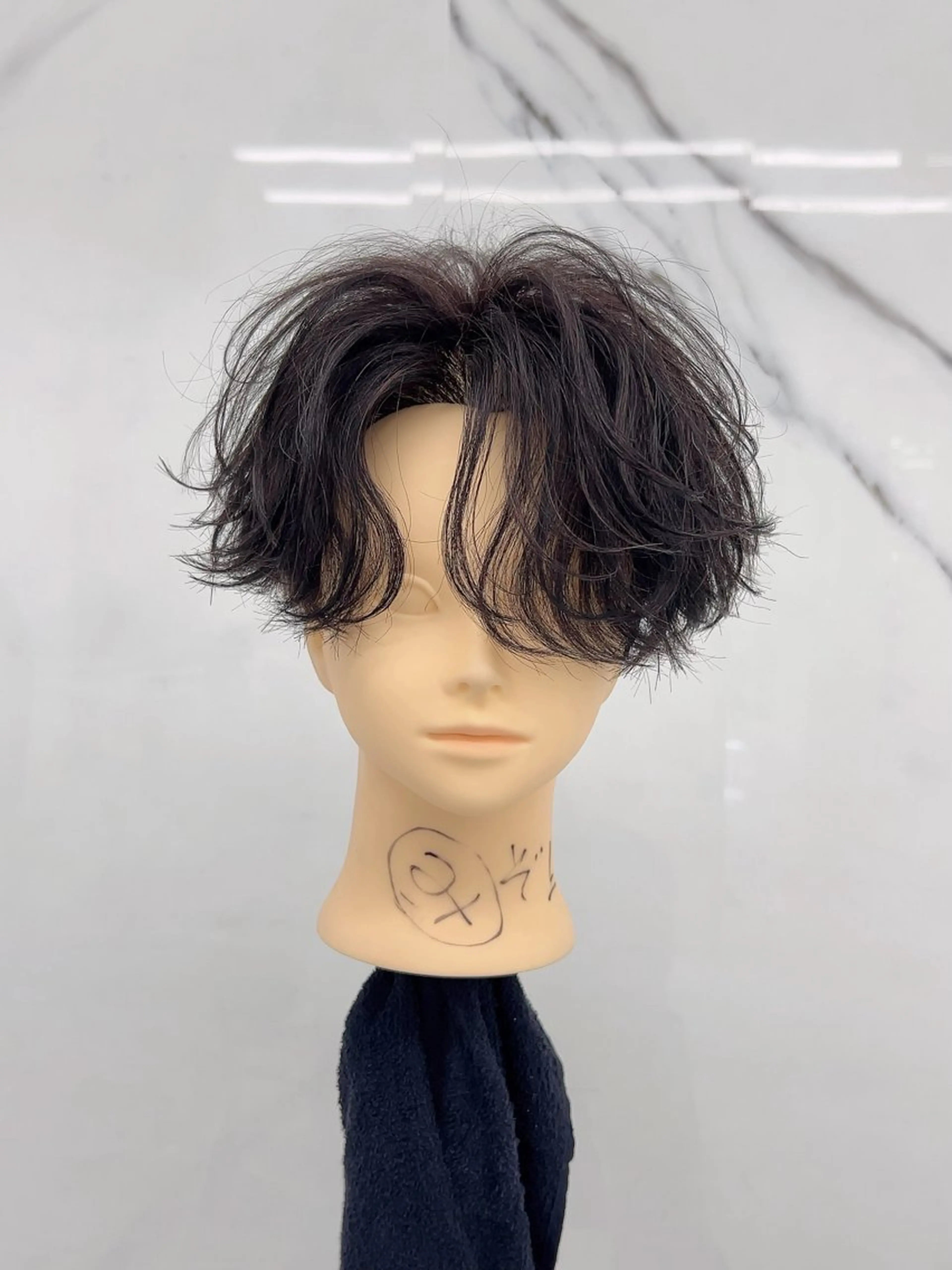 ショート メンズ縮毛/ 流れる縮毛矯正石井のヘアスタイル