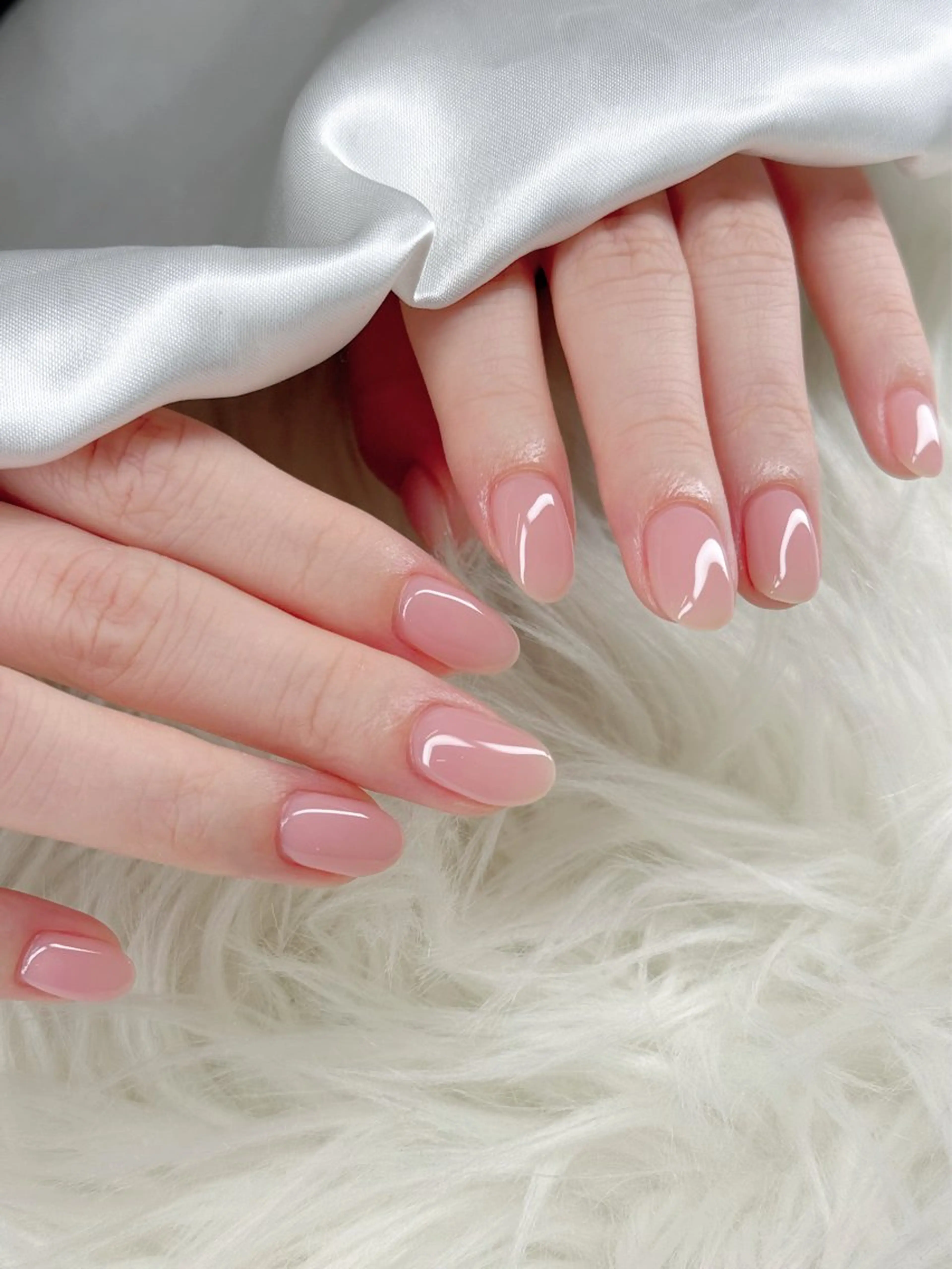 ネイル ワンカラーネイル ハンドネイル Agate miku🎀‧₊のネイルデザイン