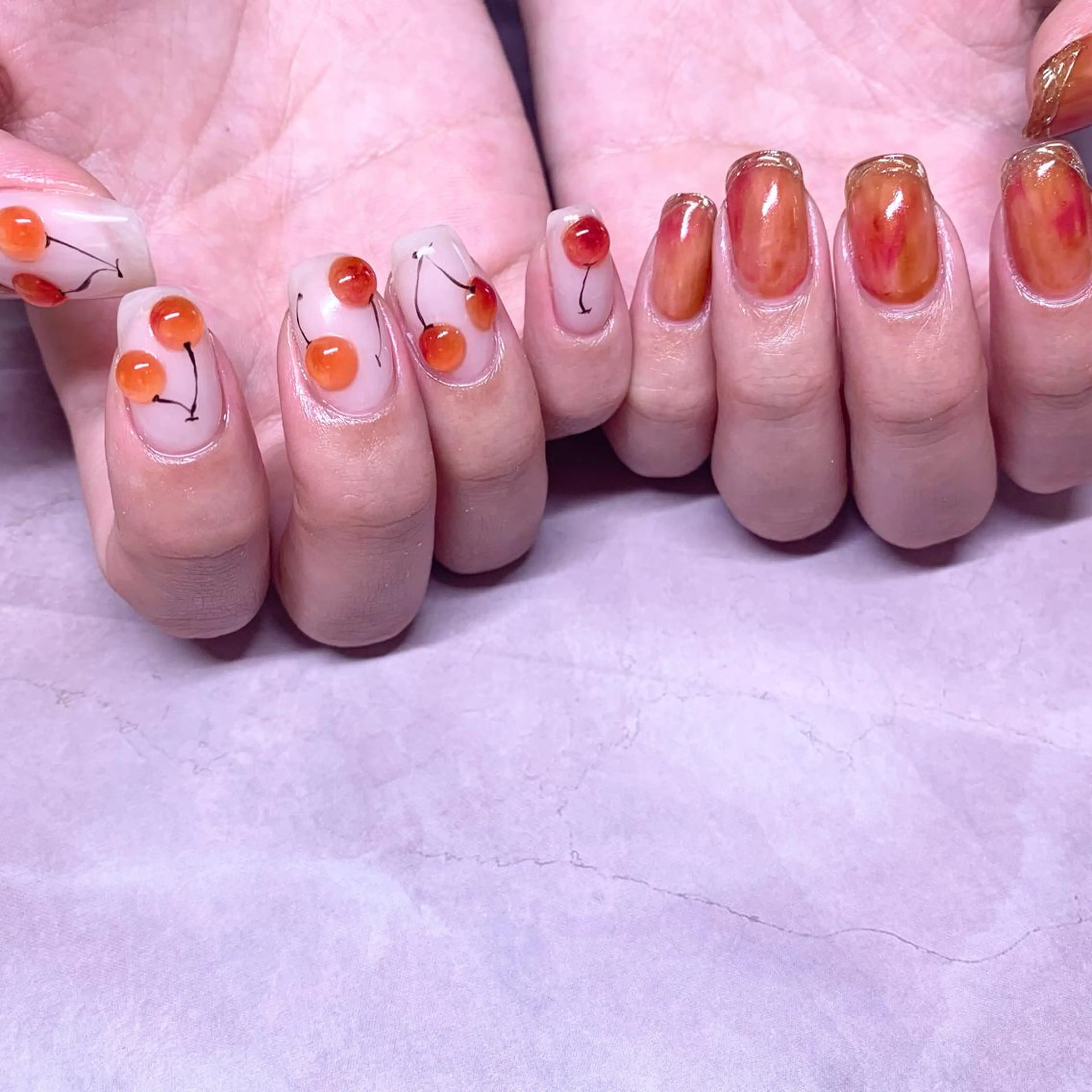 ネイル ハンドネイル ウシク ミユキのネイルデザイン