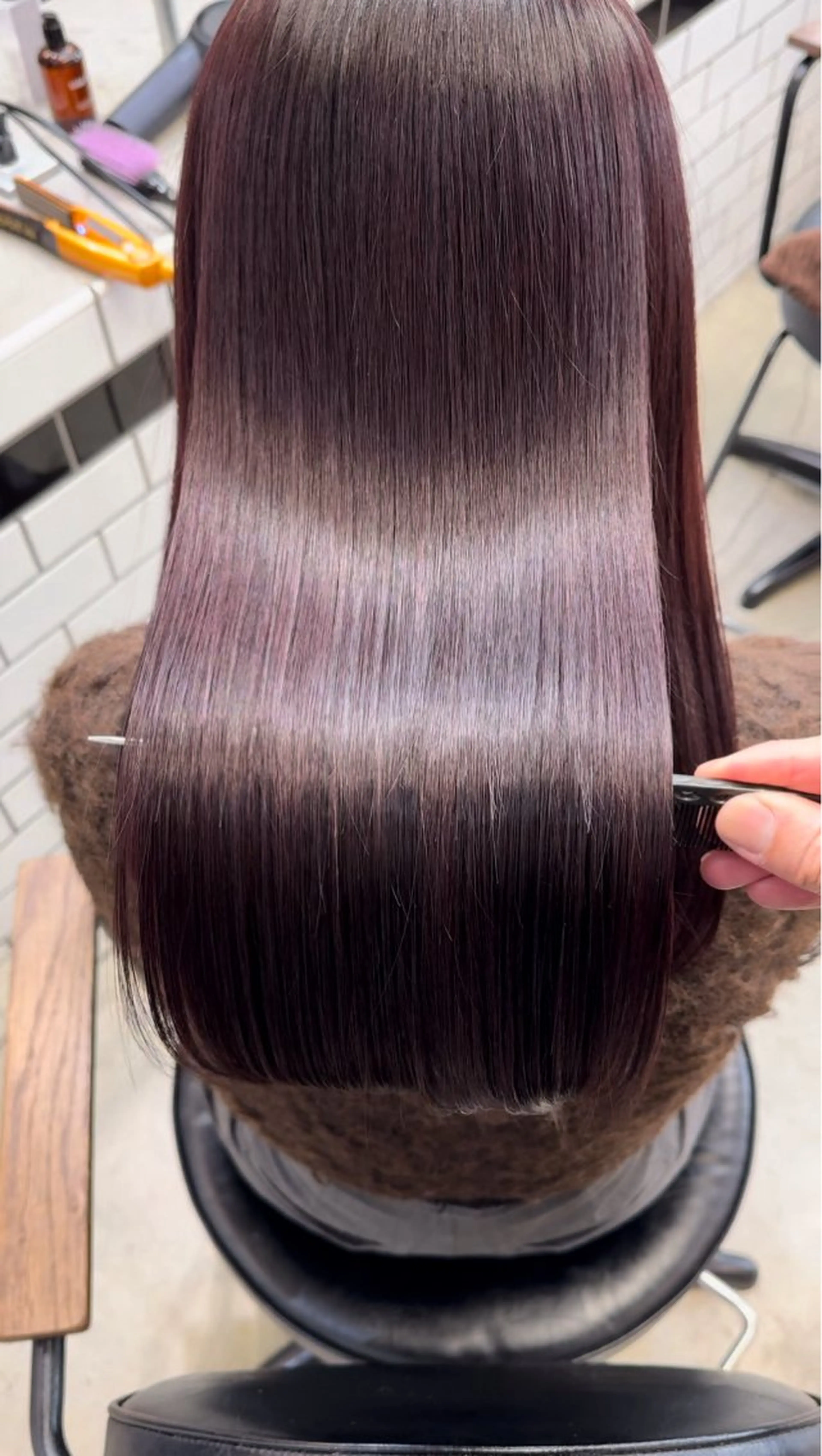 ✨🧡毎日のお手入れを簡単艶髪に🧡✨美髪矯正+ウォータートリートメントの写真