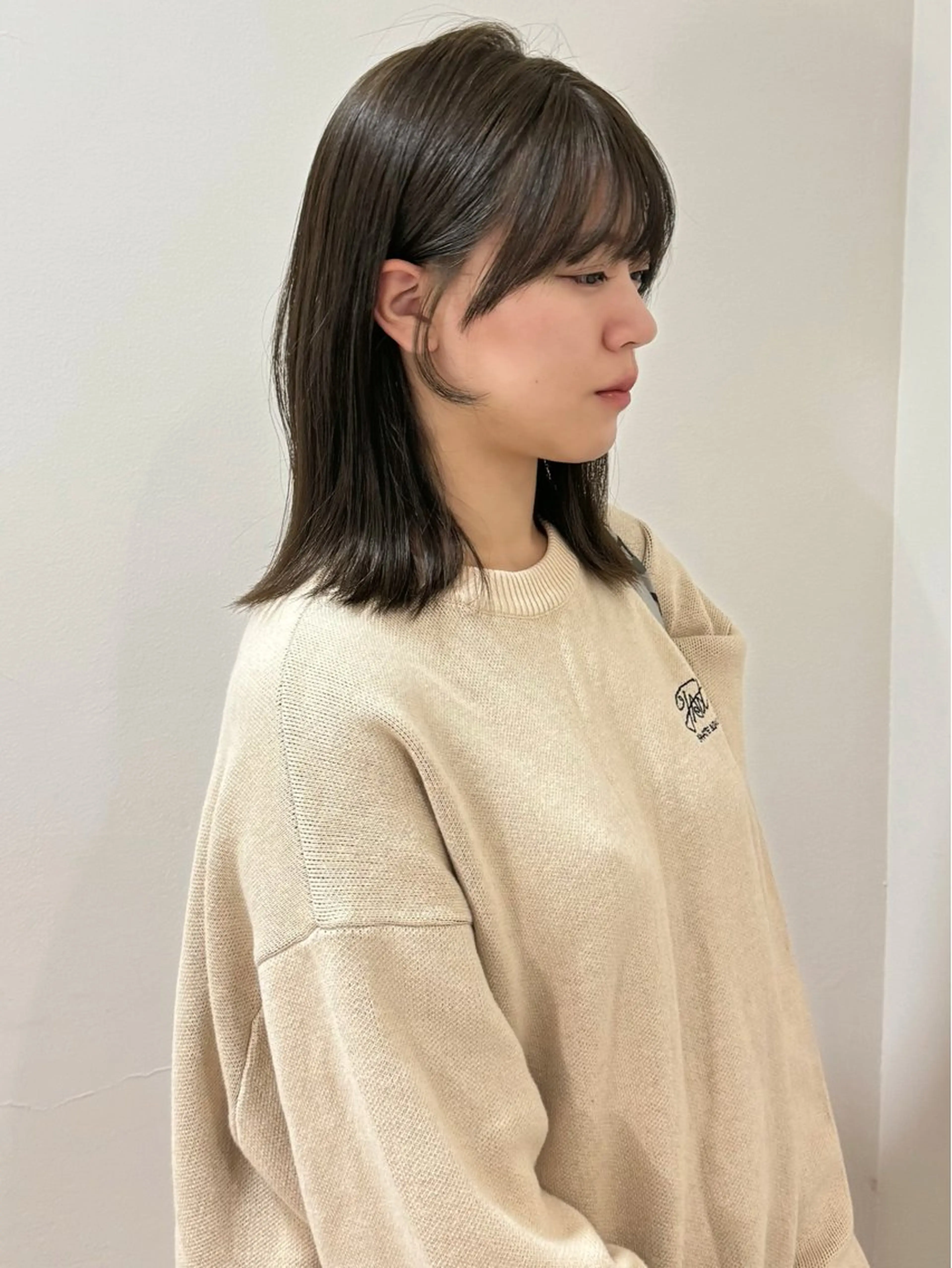 ミディアム カット ヘアカラー 透明感🍨レイヤー ヘアセット/miyuのヘアスタイル