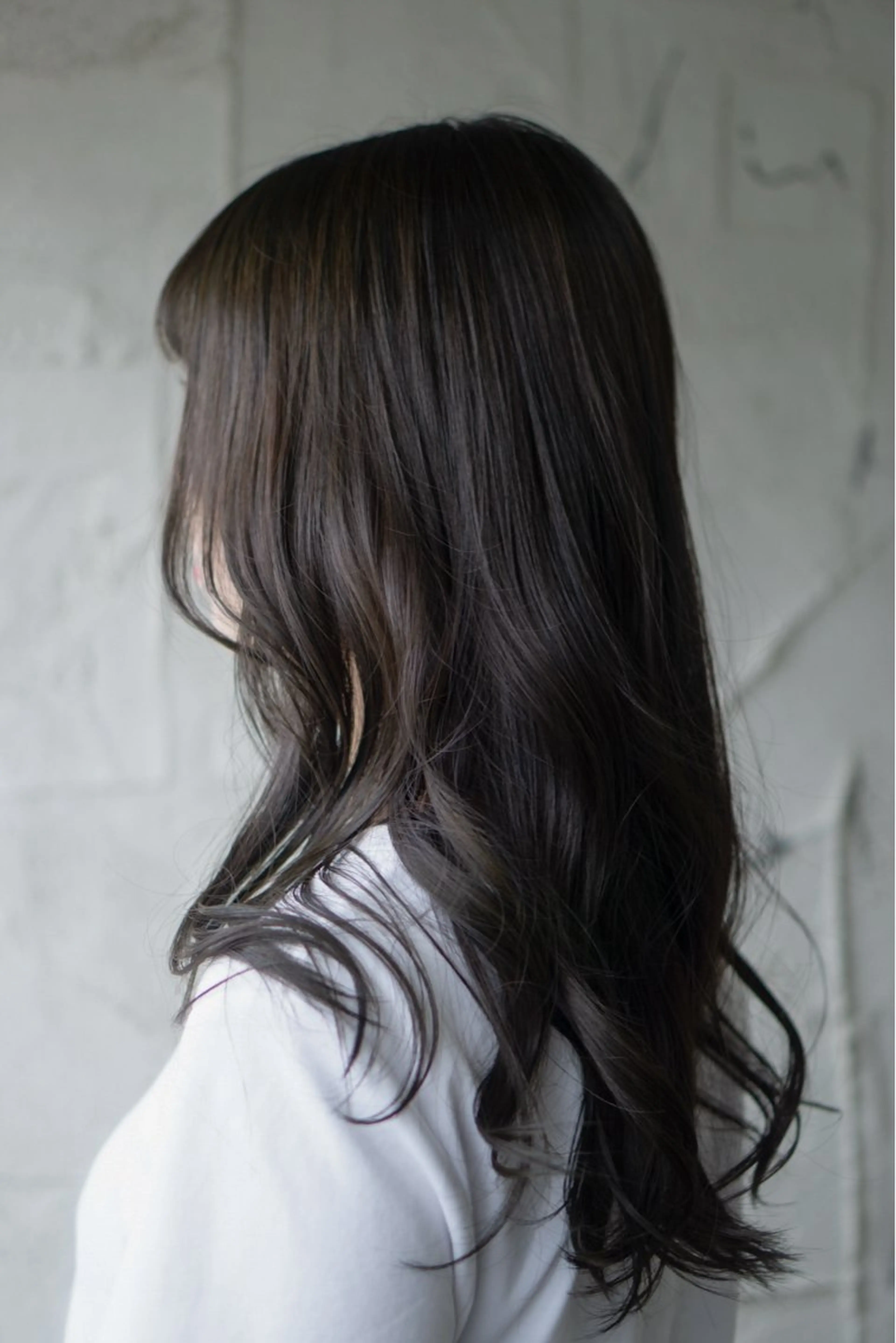 セミロング カラー ベージュカラー グレージュ 木村 南葵のヘアスタイル