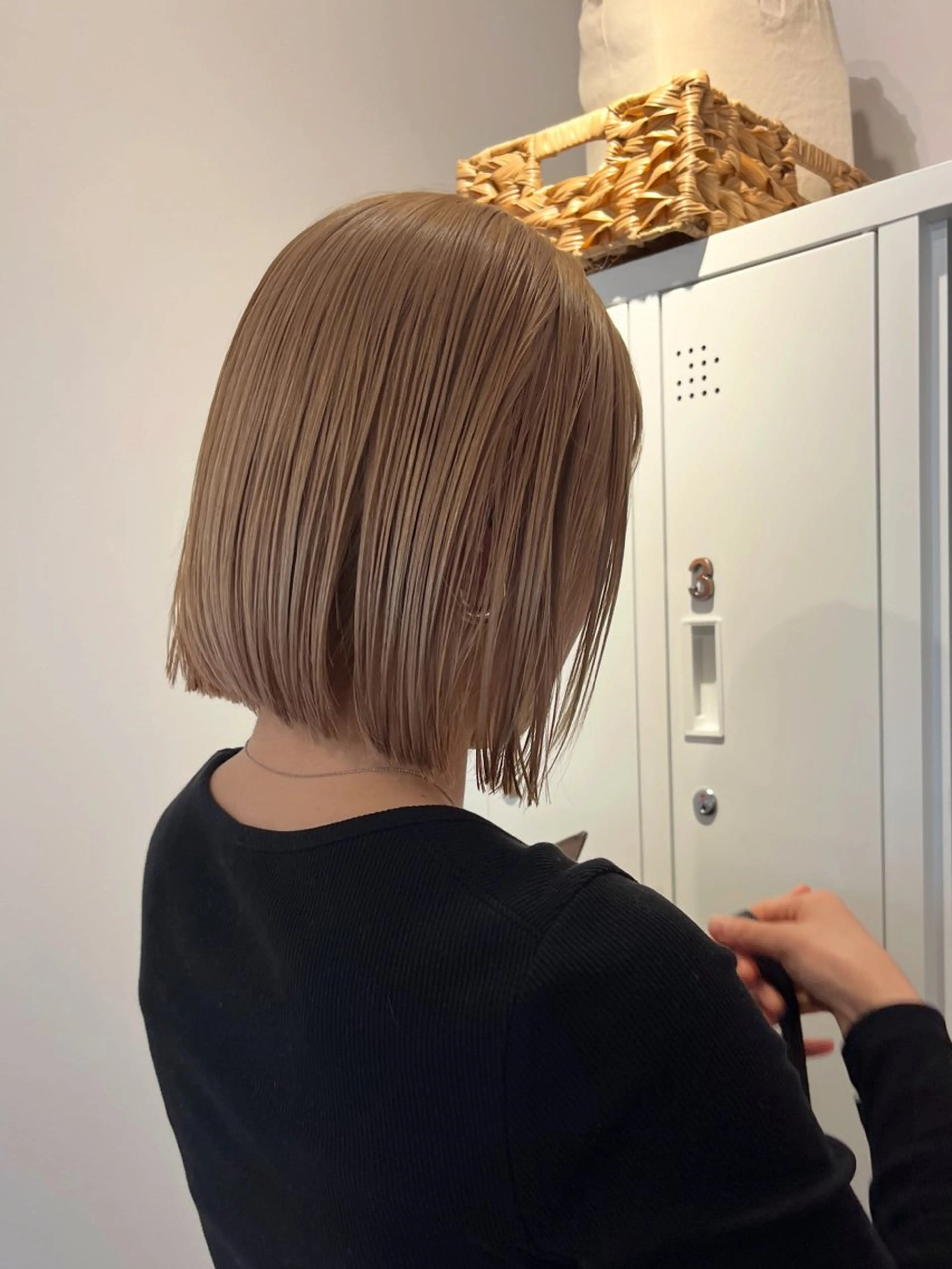 ミディアム カラー ハイトーンカラー ボブ ヘアカラー トリートメント 【ショートボブ🤎】 YU-KAのヘアスタイル