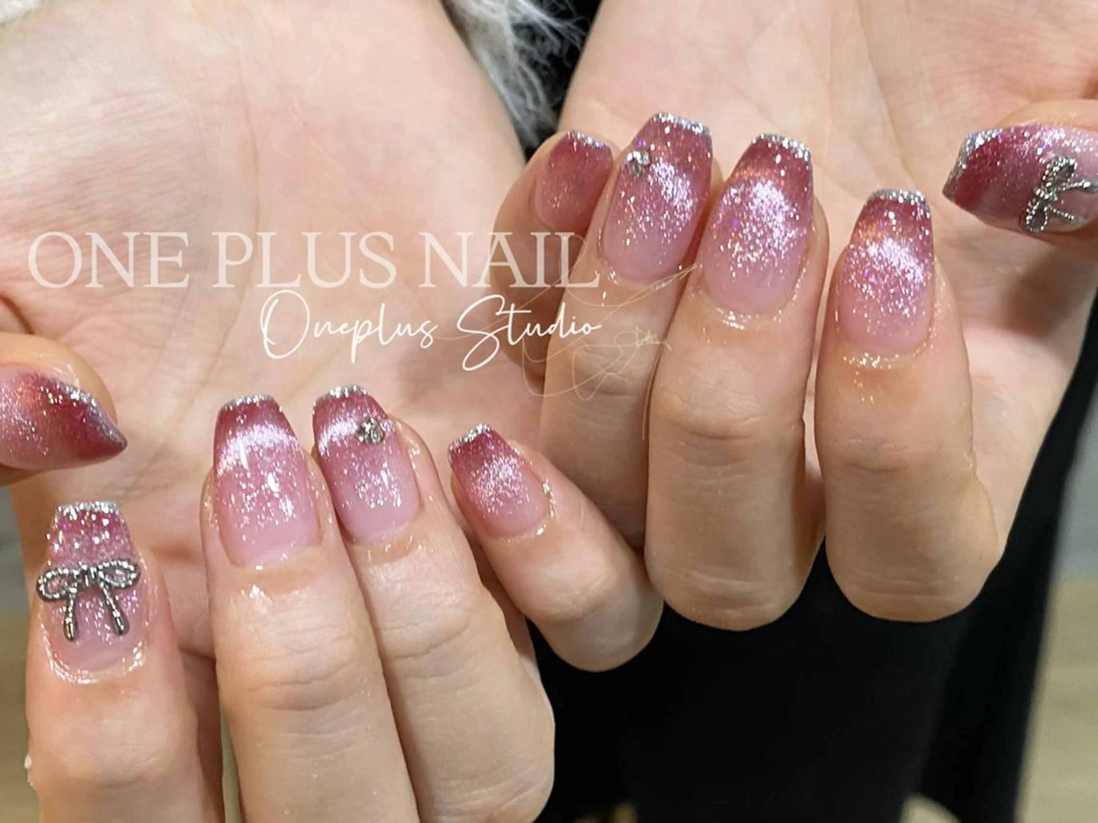 ネイル アートネイル オーロラネイル ガーリー キラキラネイル 韓国ネイル haruka 🧸のネイルデザイン