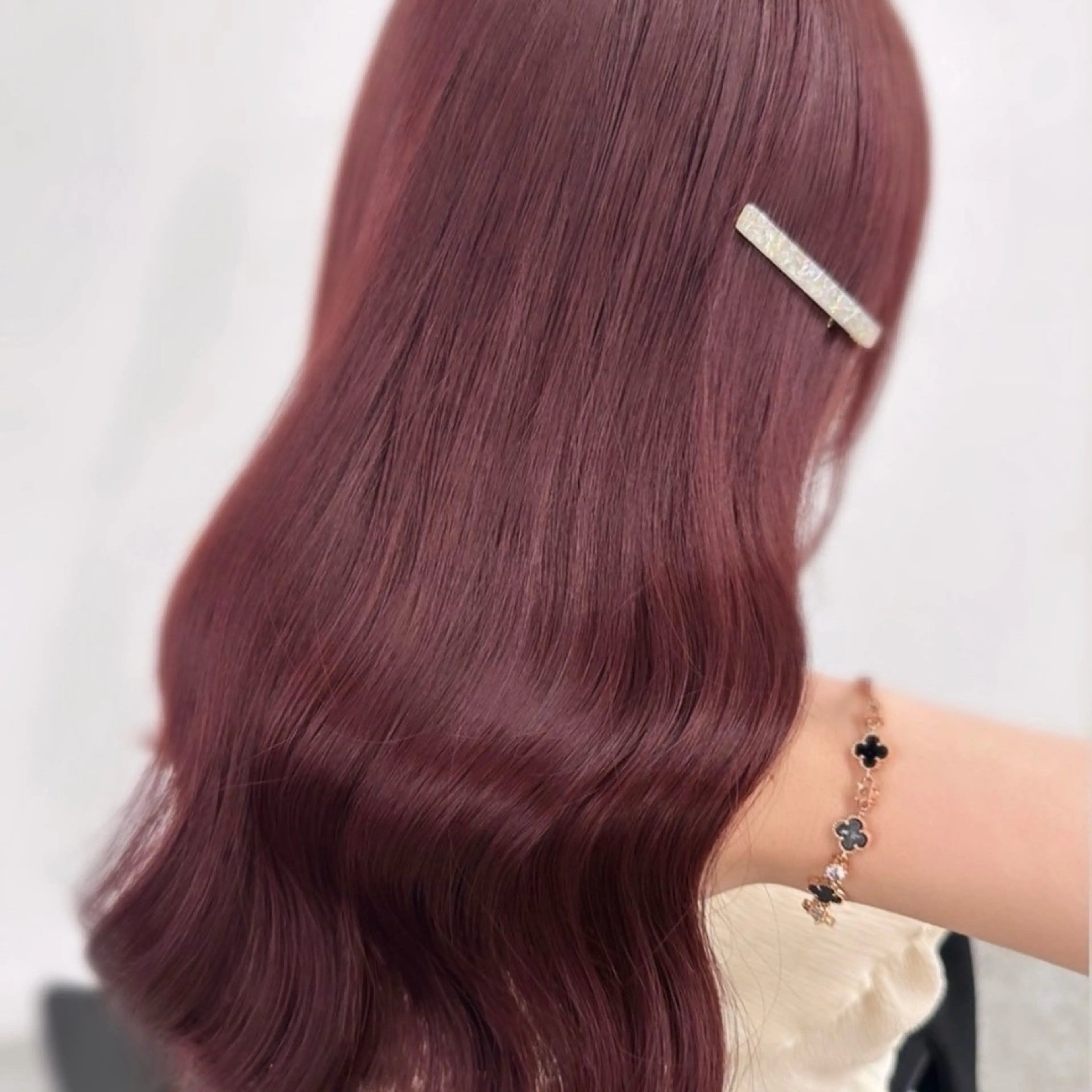 💞インスタからのお客様💞【♡ケア剤込Wカラー(ブリーチ有or無)➕髪質改善Tr➕炭酸spa♡】ケア込で艶暖色に💓の写真