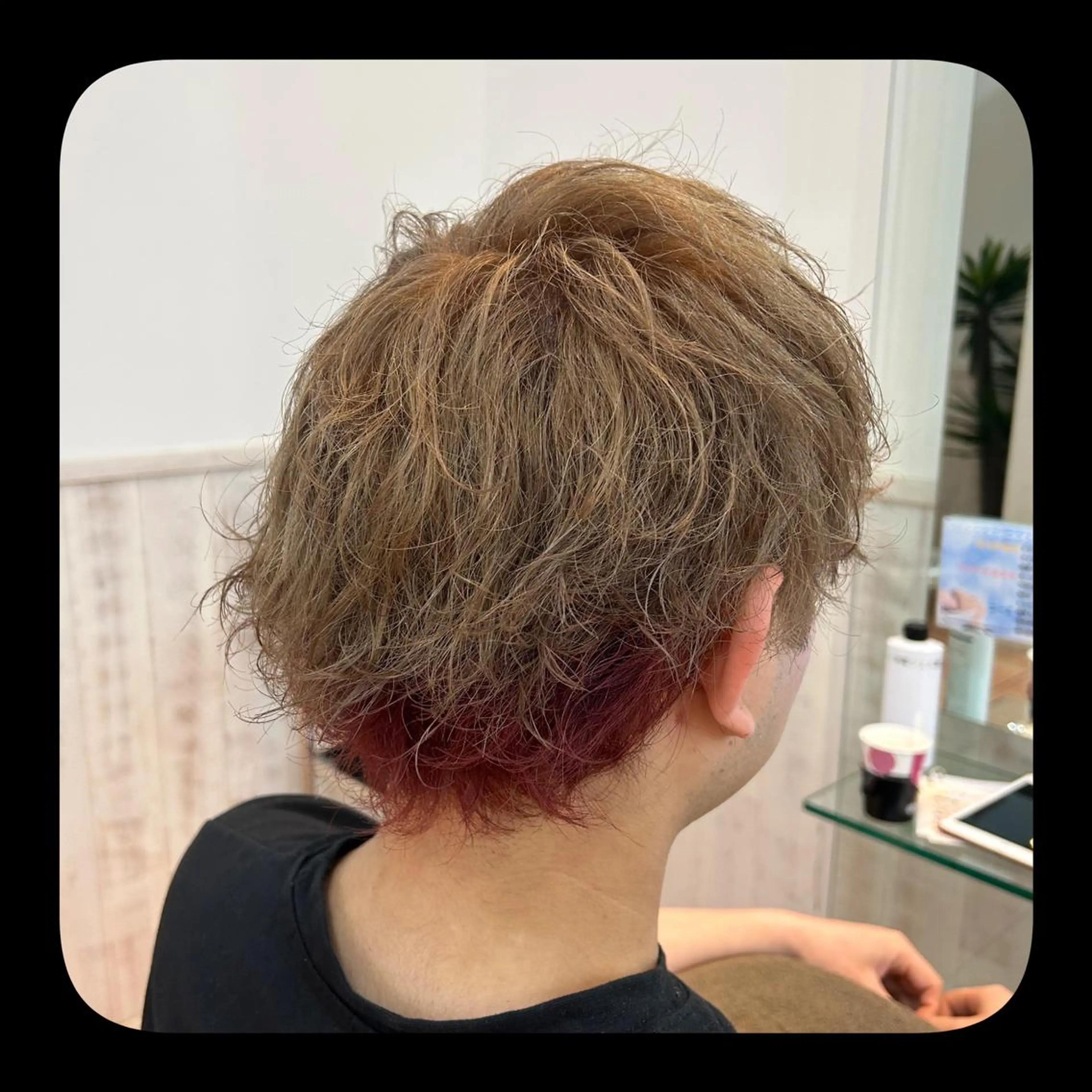 ミディアム カラー ヘアアレンジ ピンクカラー 🦄アイリスト💐 小澤　愛蘭の眉毛・アイブロウイメージ