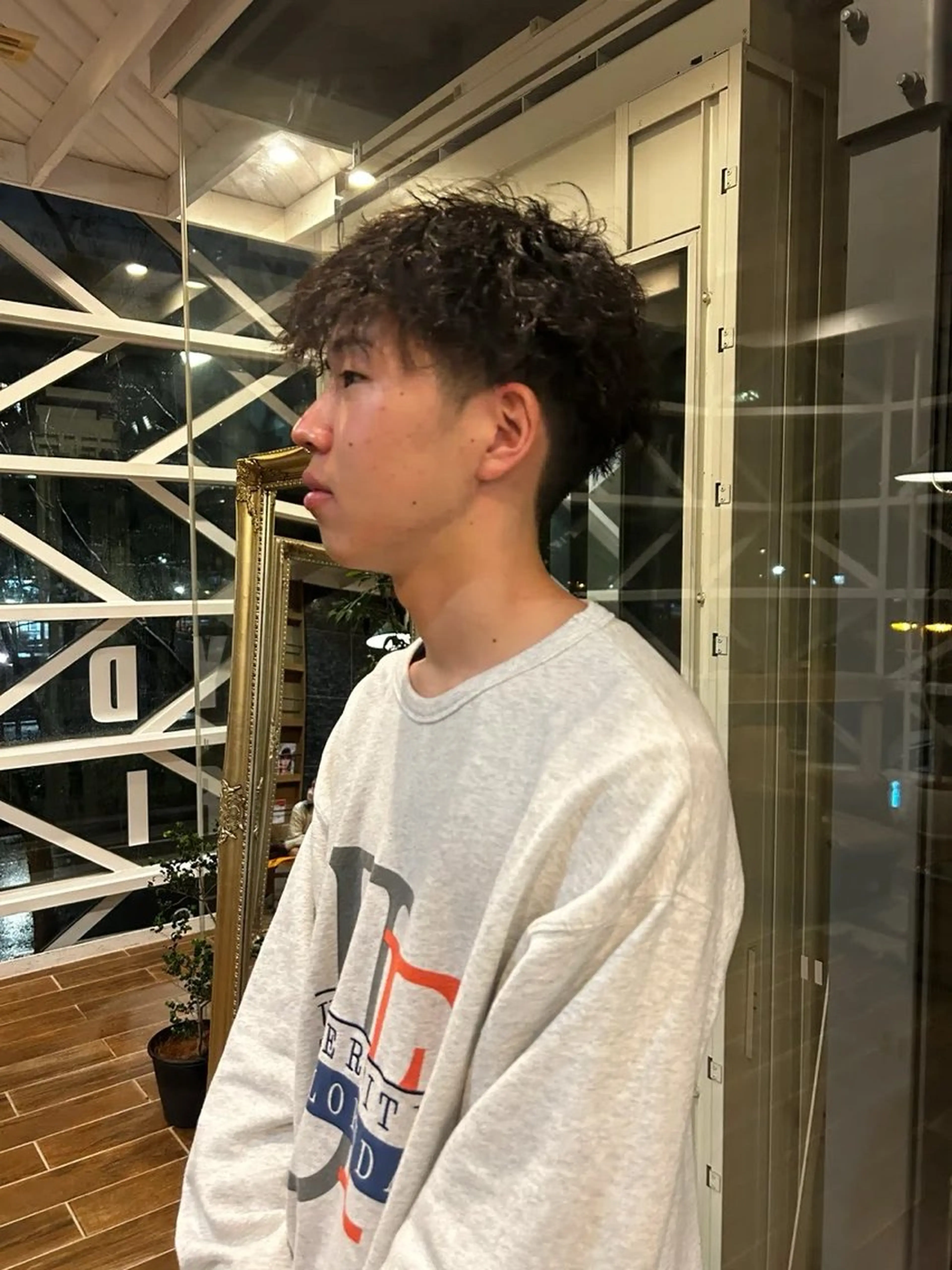 パーマ メンズ メンズパーマ パーマ 西 優衣奈のヘアスタイル