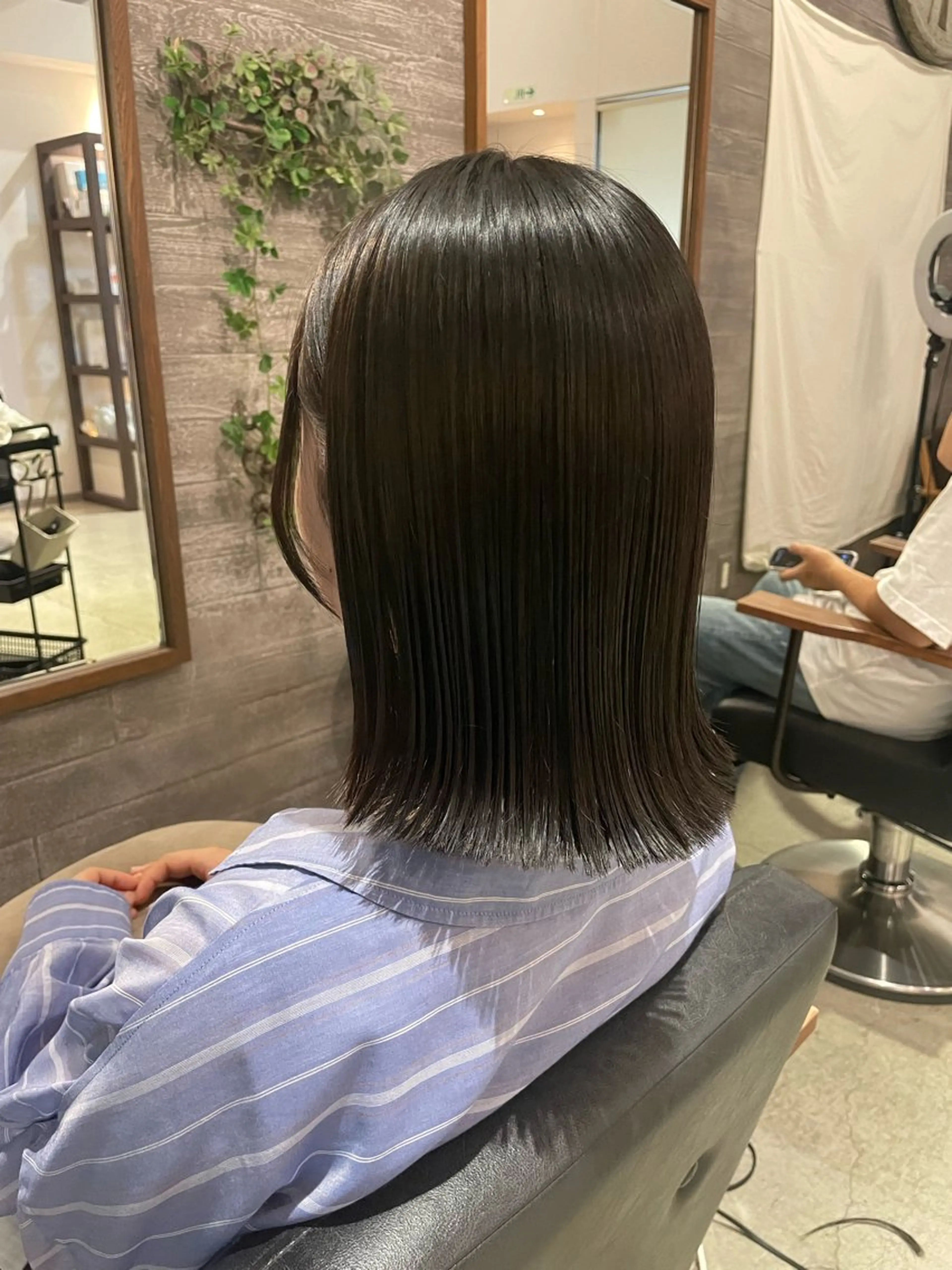 ミディアム ボブ Spin hair 檜垣菜愛のヘアスタイル