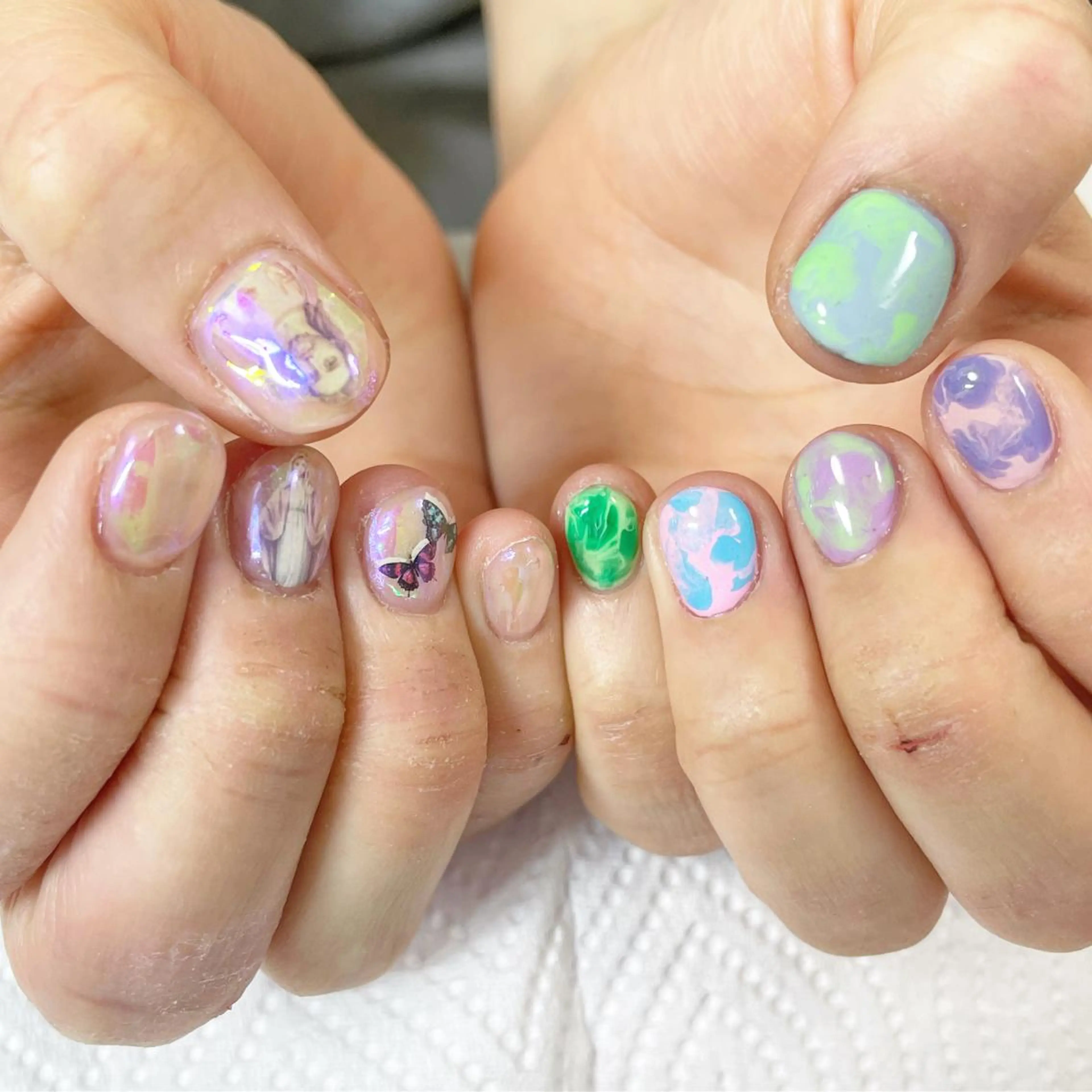 ネイル ニュアンスネイル ハンドネイル フットネイル Minami 🍓のネイルデザイン