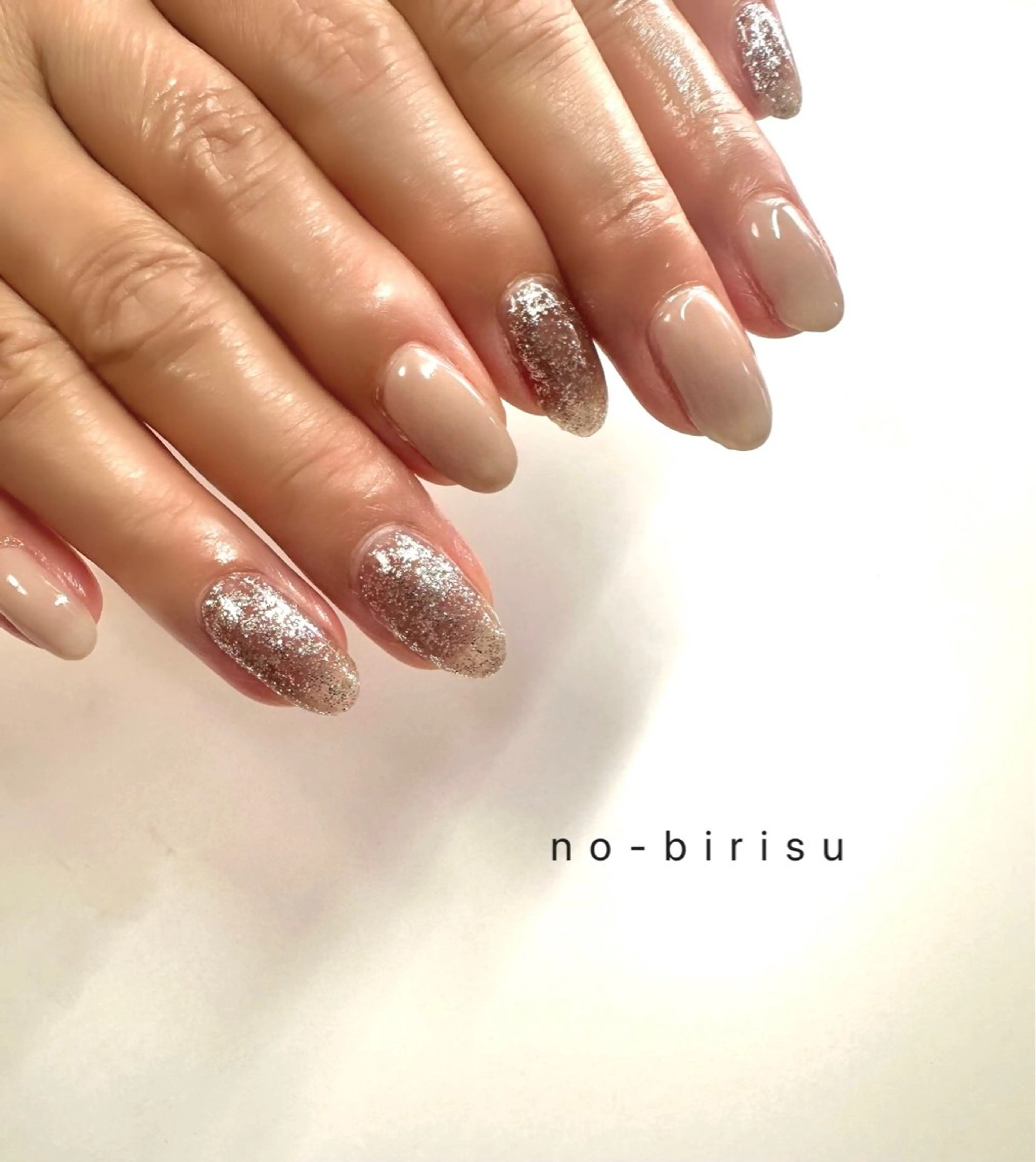 ネイル ラメ(グリッター) ハンドネイル no-birisu nailのネイルデザイン