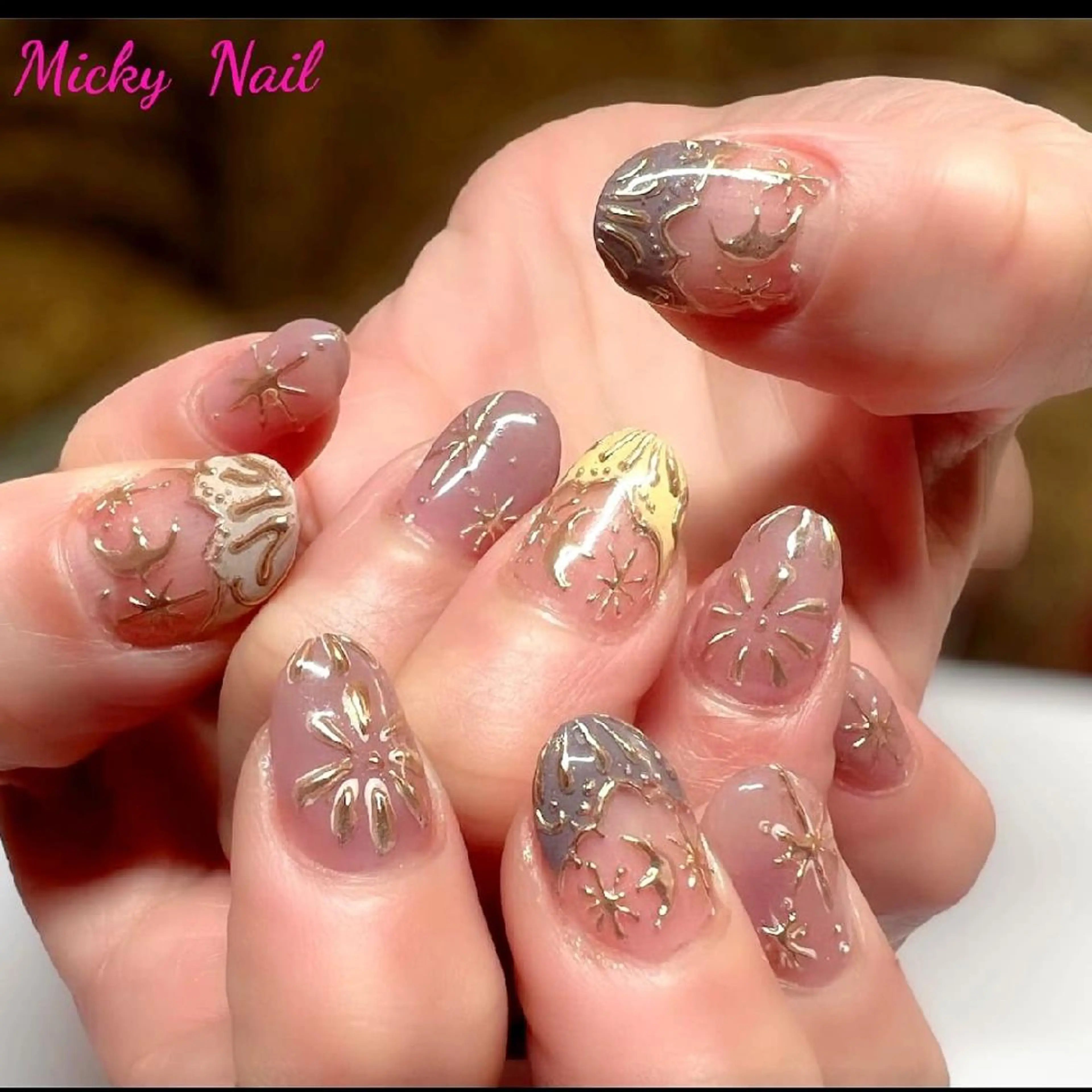 ネイル アートネイル Micky nail chikushinoのネイルデザイン