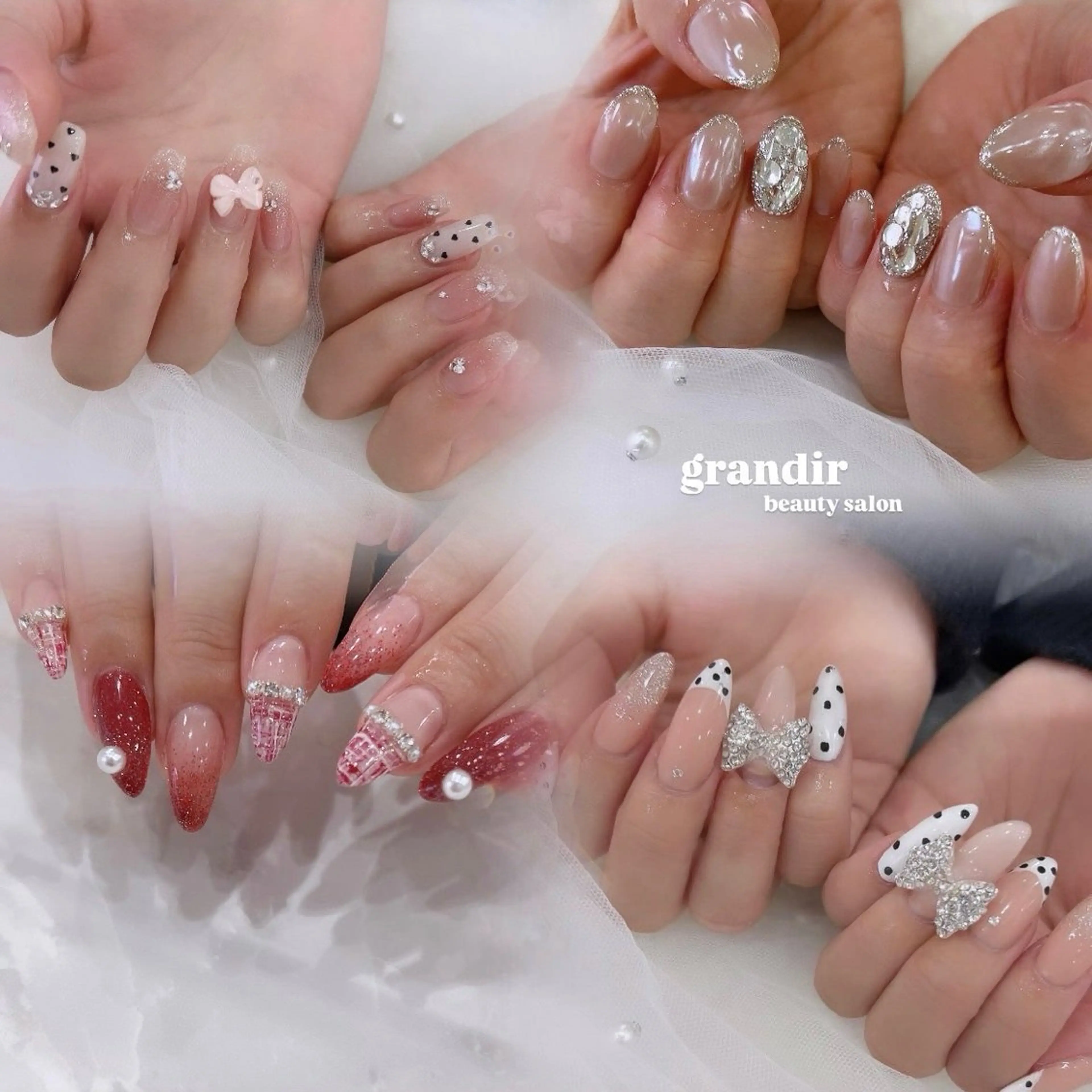 【HAND 】１０本長さだし＋１０本kirakira"partsつけ放題¥11550 ⚠️オフ無し限定💅の写真