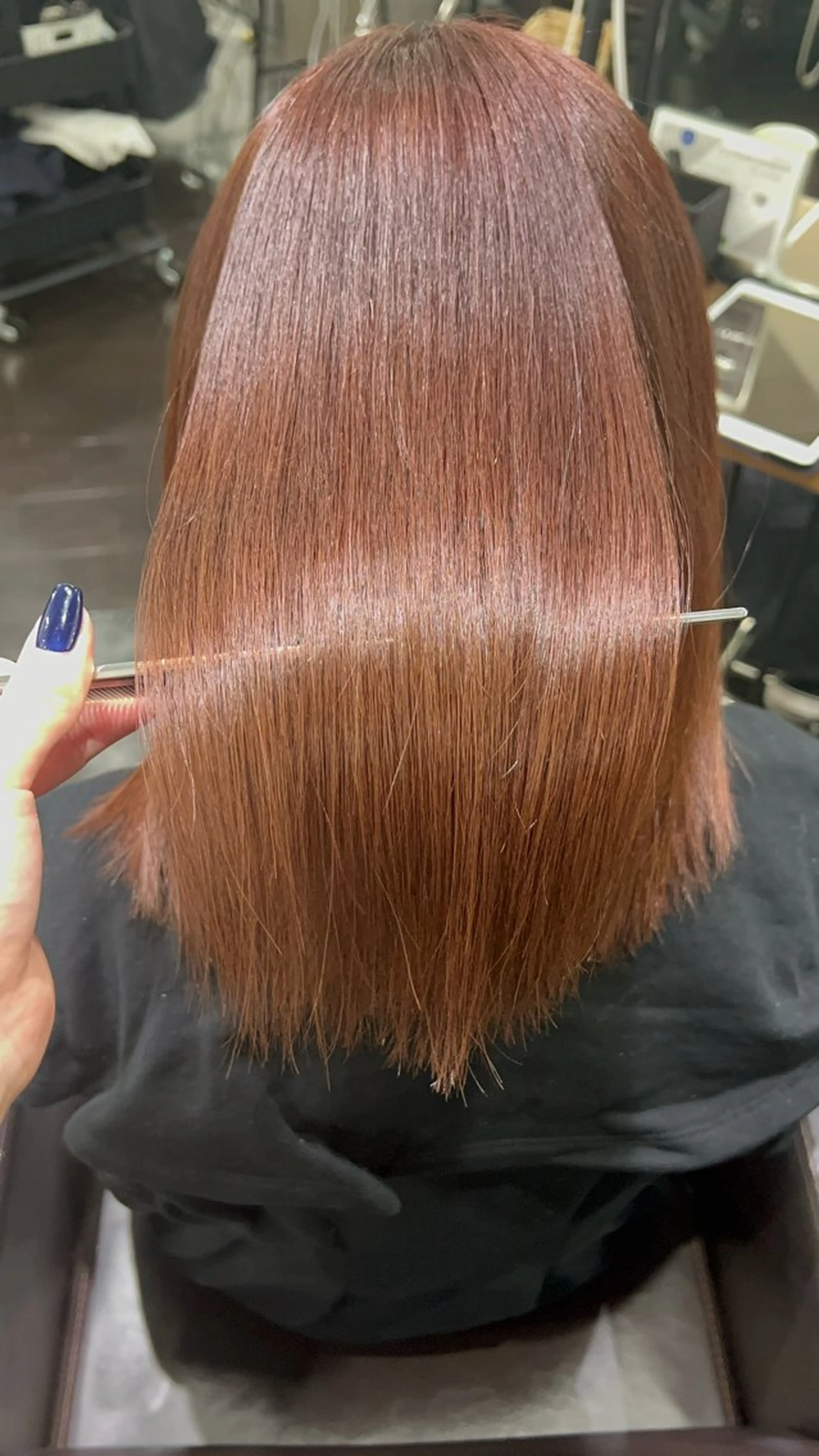 ミディアム カット ヘアカラー トリートメント ヘッドスパ ヘアセット 名駅/艶韓国風ヘア miyabiのヘアスタイル