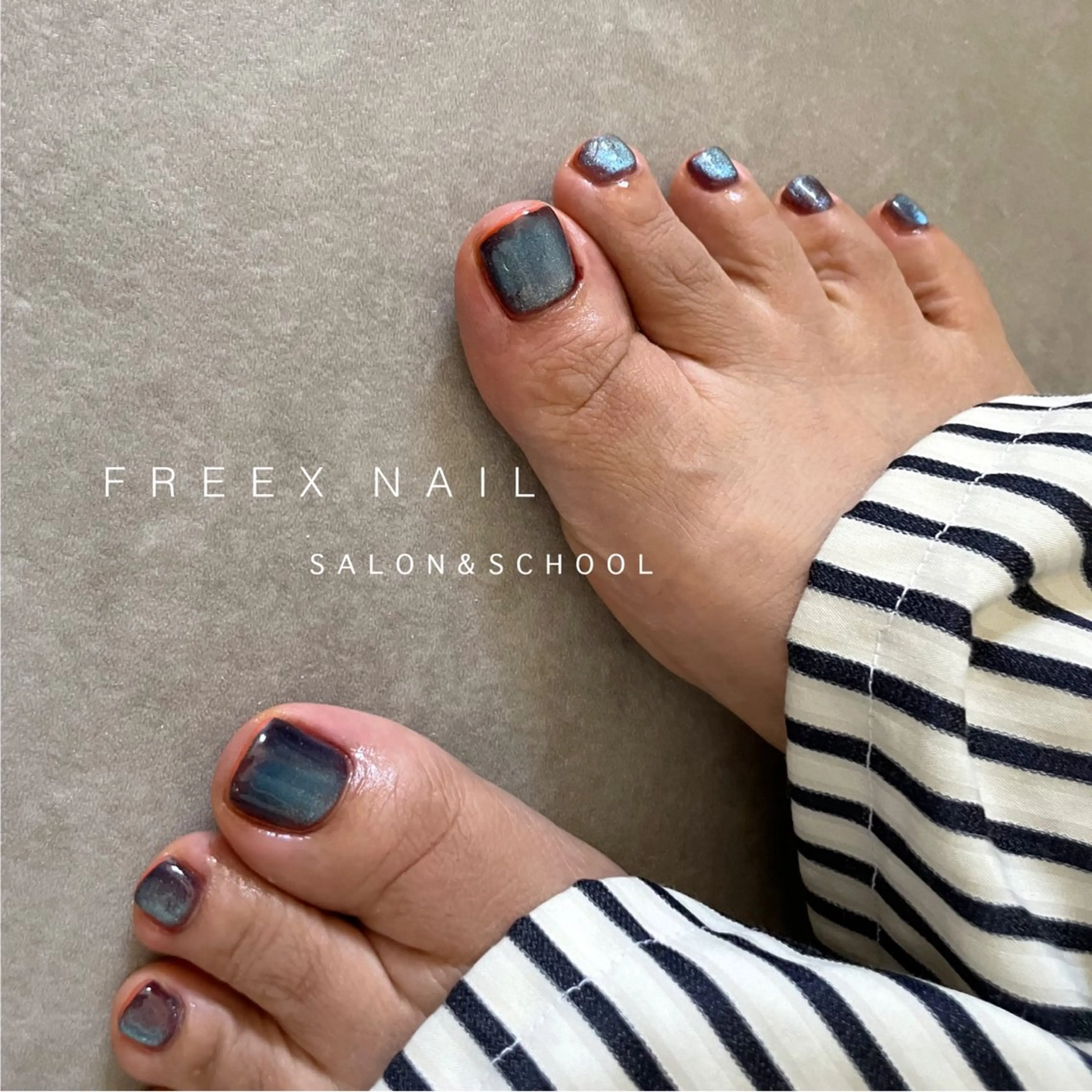 ネイル フットネイル マグネットネイル フットネイル Freex nail所属・freex nail /ニュアンス/個性派のネイルデザイン