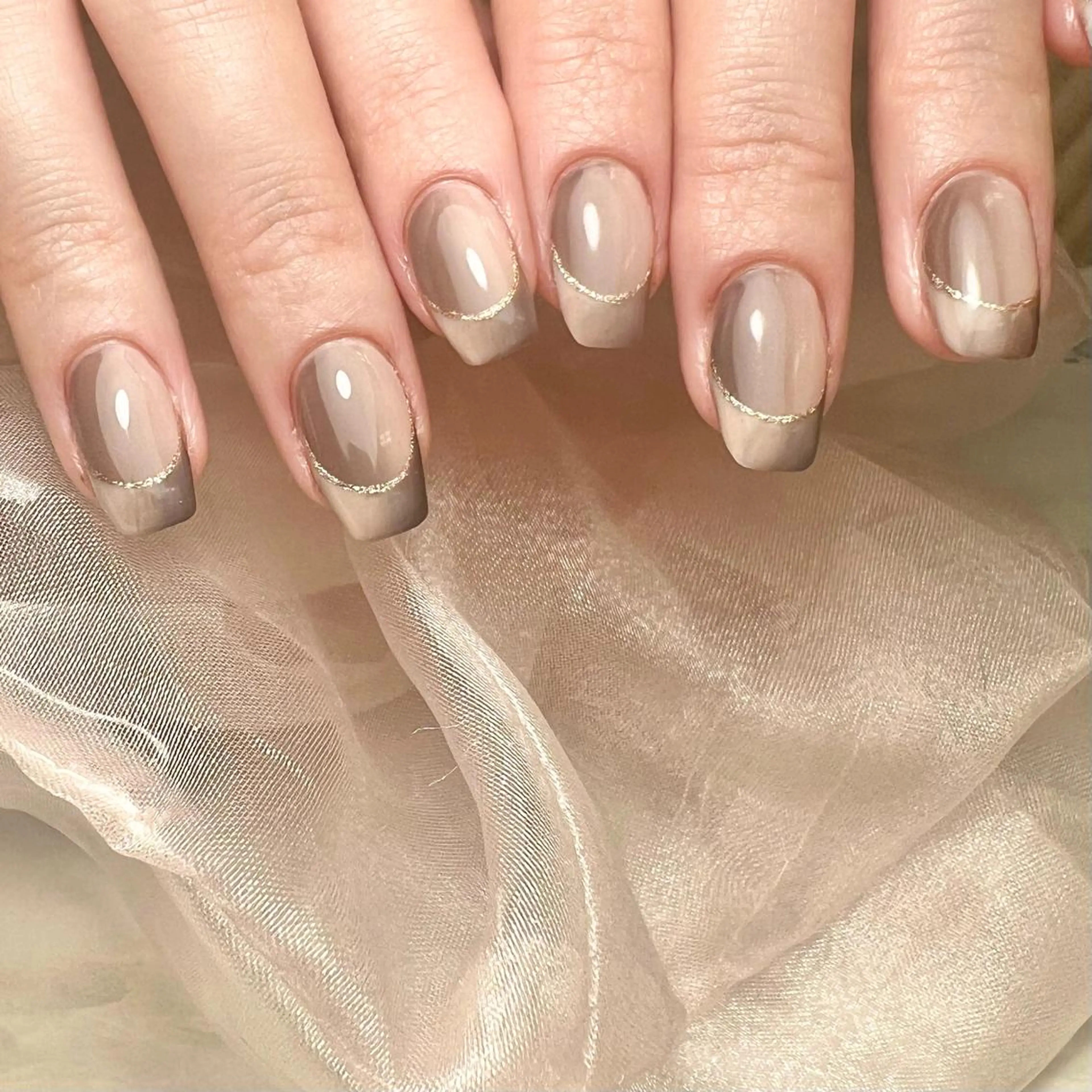 ネイル フレンチネイル オンブレフレンチ 脱毛＆ネイルサロン 美ing-ビューイング-所属・美ing ビューイングのネイルデザイン