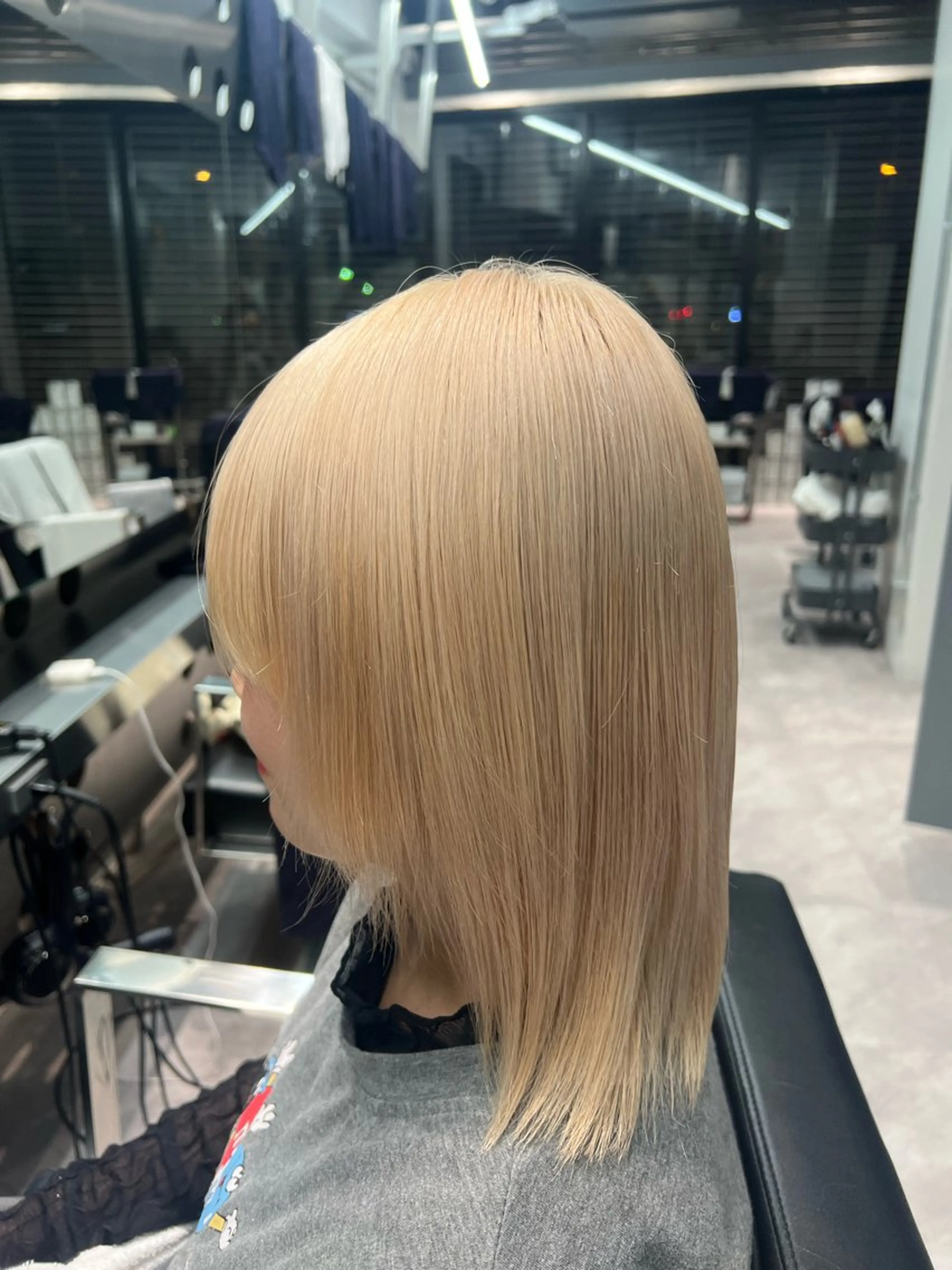 ミディアム カラー ブリーチ トリートメント 堀江 /木下椋麻のヘアスタイル