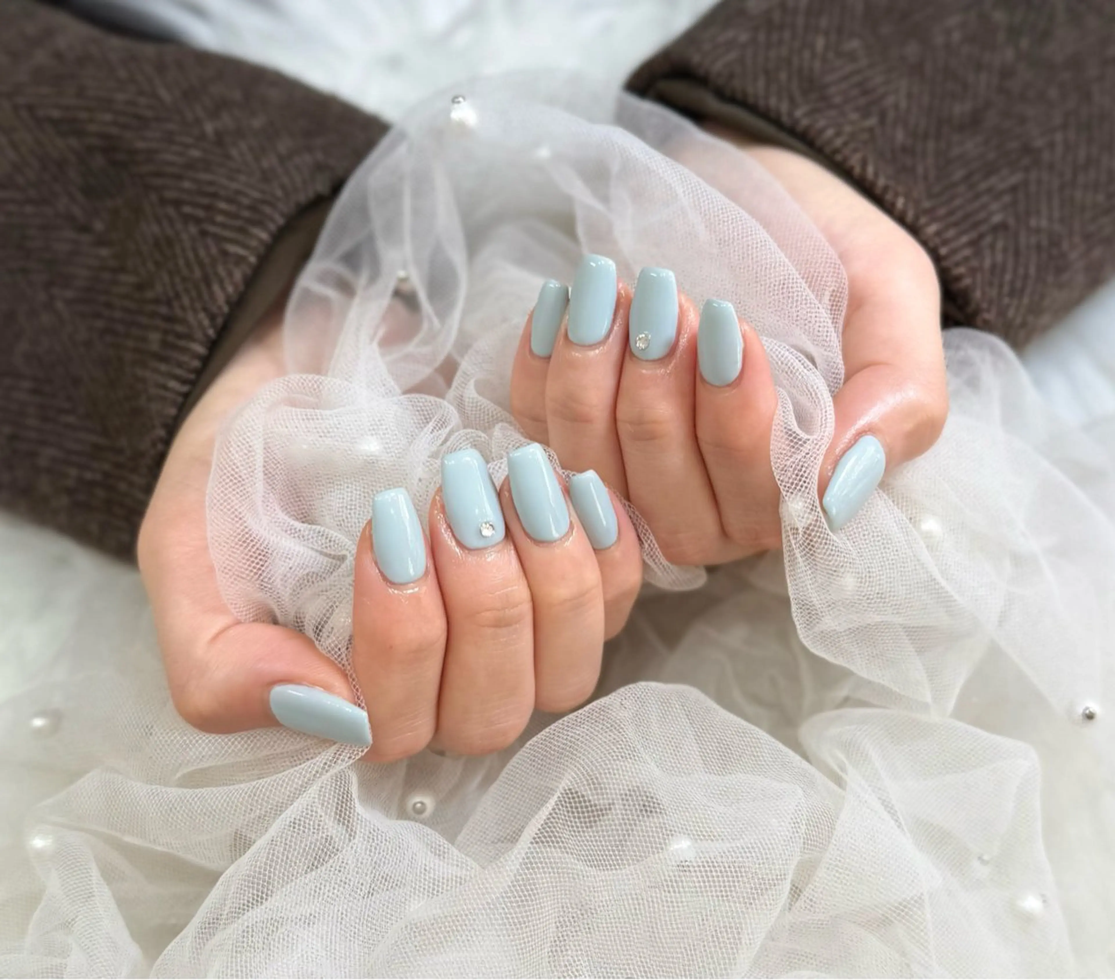 ジェルオフ無料☆Jrネイリストハンドワンカラー☆の写真