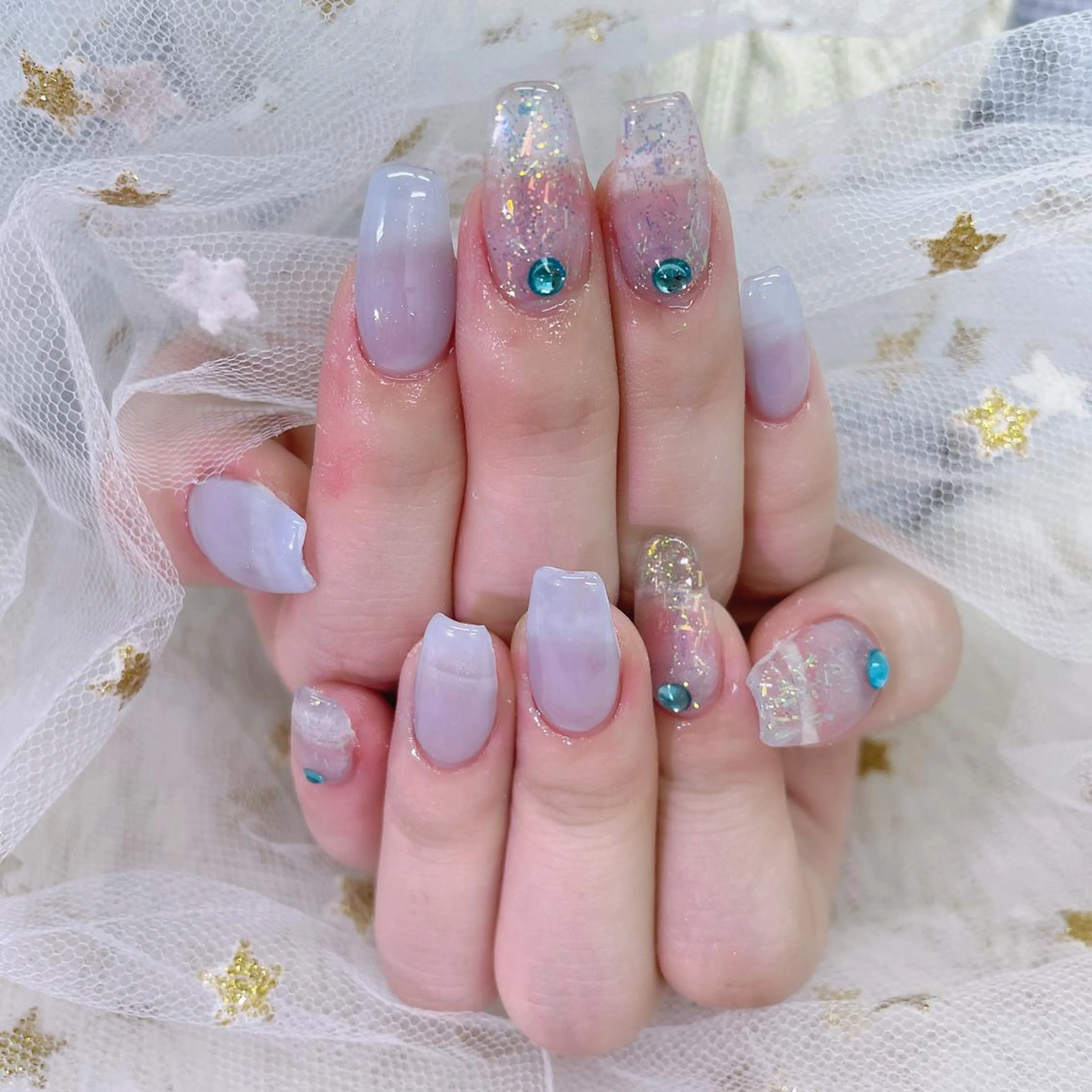 ネイル 🦋ネイルサロン ブラン🌈ゆりのネイルデザイン